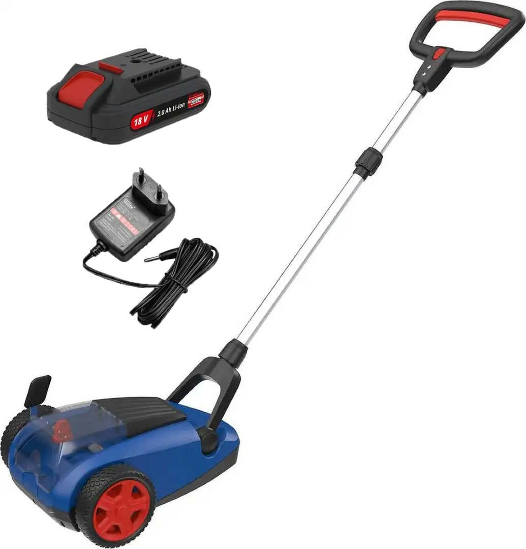 Güde Akkurasenmäher ERM 18-201-23, 21 cm Schnittbreite, (Komplett-Set, Inklusive Akku und Ladegerät), Mulchen,Einhand,kompakt,wendig,platzsparend