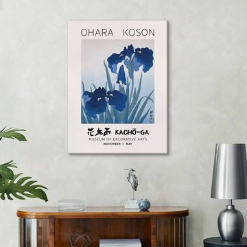 Posterlounge Leinwandbild Ohara Koson, Irises, 1925-1936, Schlafzimmer Orientalisches Flair Malerei