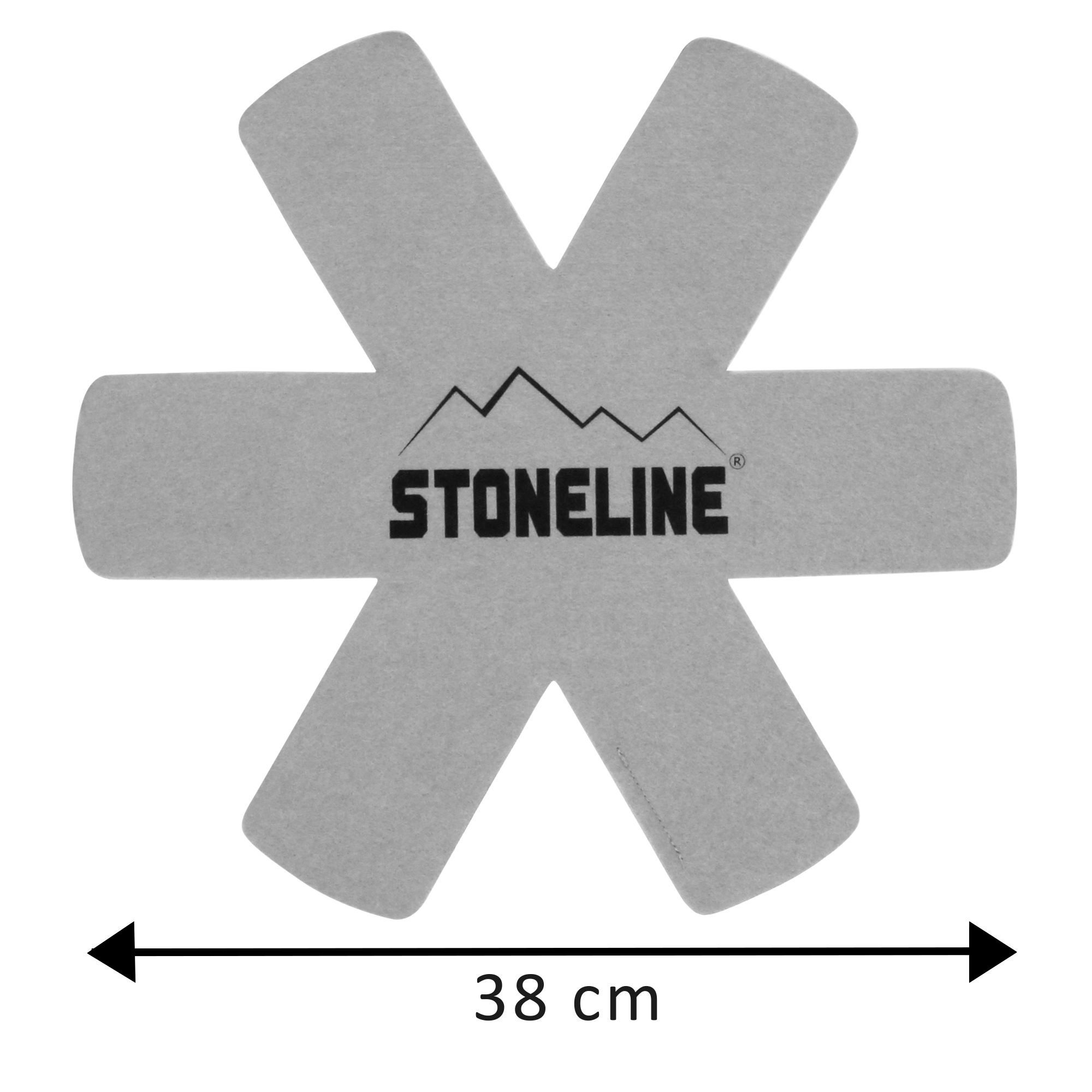 STONELINE Kochbesteck-Set Pfannenschutz-Set, 2 teilig, grau (2-tlg)