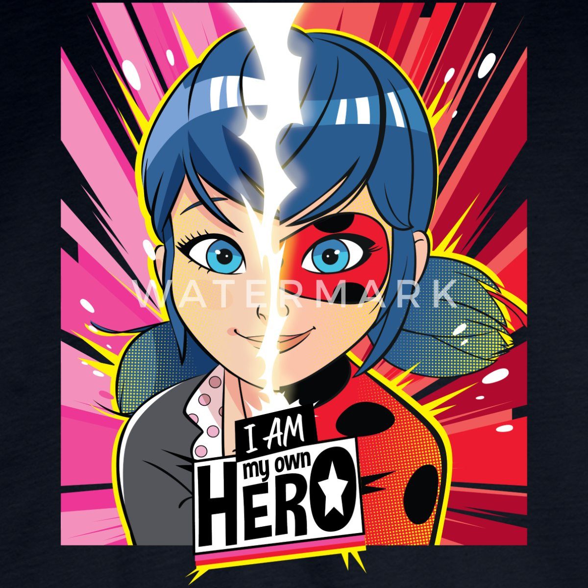 Spreadshirt T-Shirt Miraculous I Am My Own Hero Ladybug Marinette Kinder Premium Langarmsh (1-tlg)