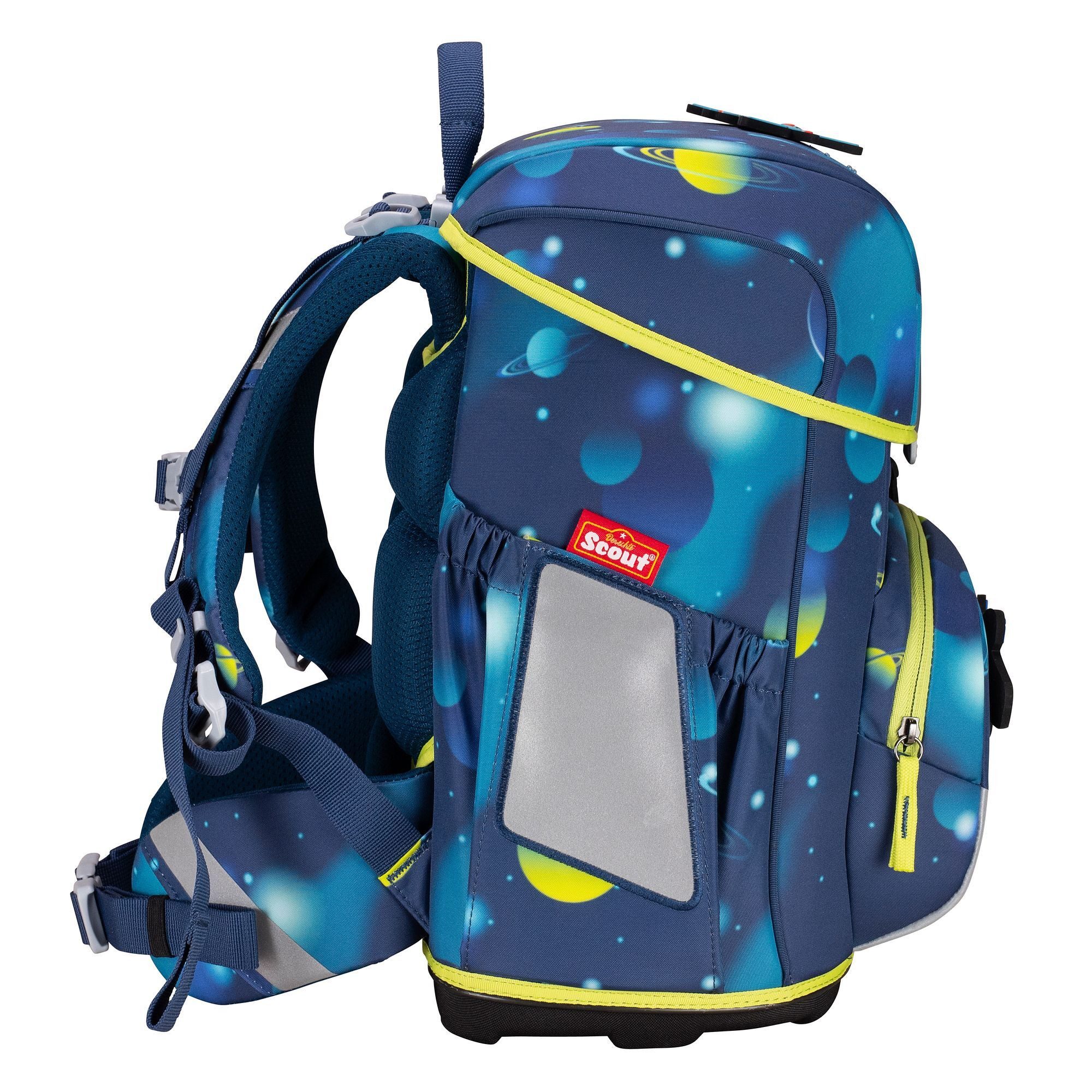 Scout Schulranzen Neo LED (8-tlg), Polyester