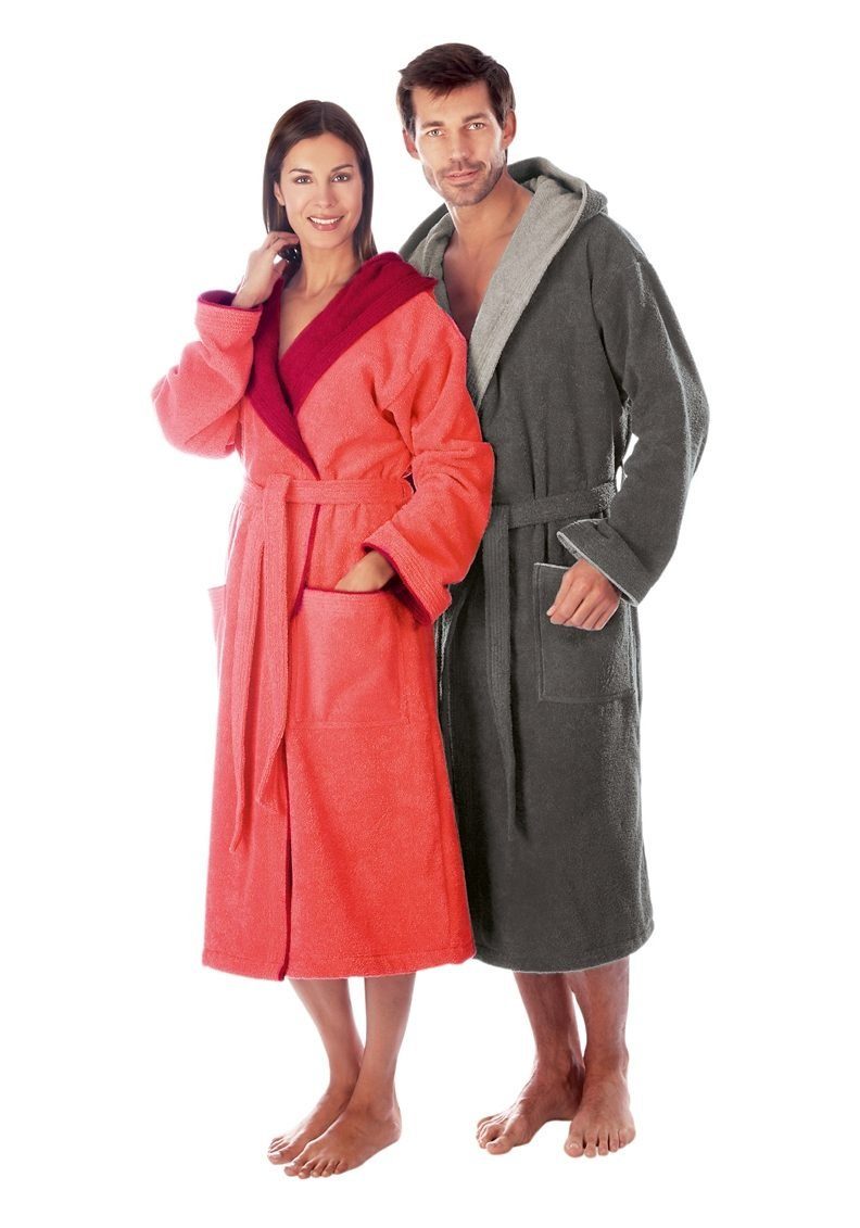 Egeria Unisex-Bademantel Cairo, ideal für Sauna & Spa, Hotelbademantel, Mor günstig online kaufen