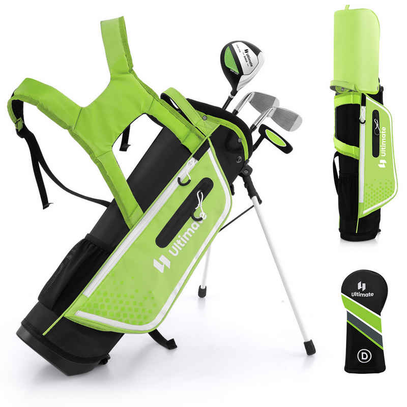 KOMFOTTEU Golfschläger + Golfbag, mit 300CC Driver, für Kinder von 8-10 Jahren