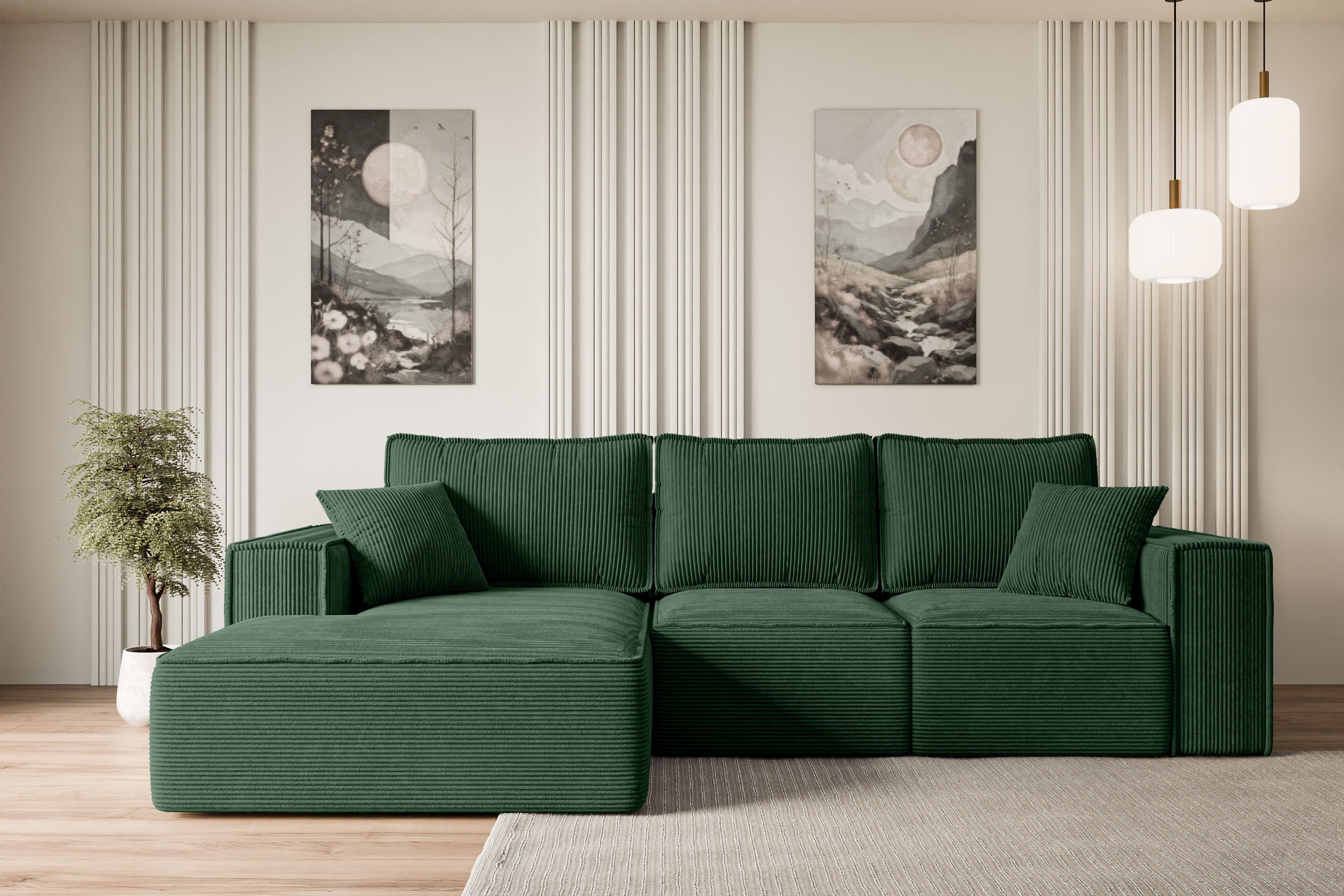 ALTDECOR Ecksofa SERRA-L-S, Couch mit Schlaffunktion, Wohnzimmer - Wohnland günstig online kaufen
