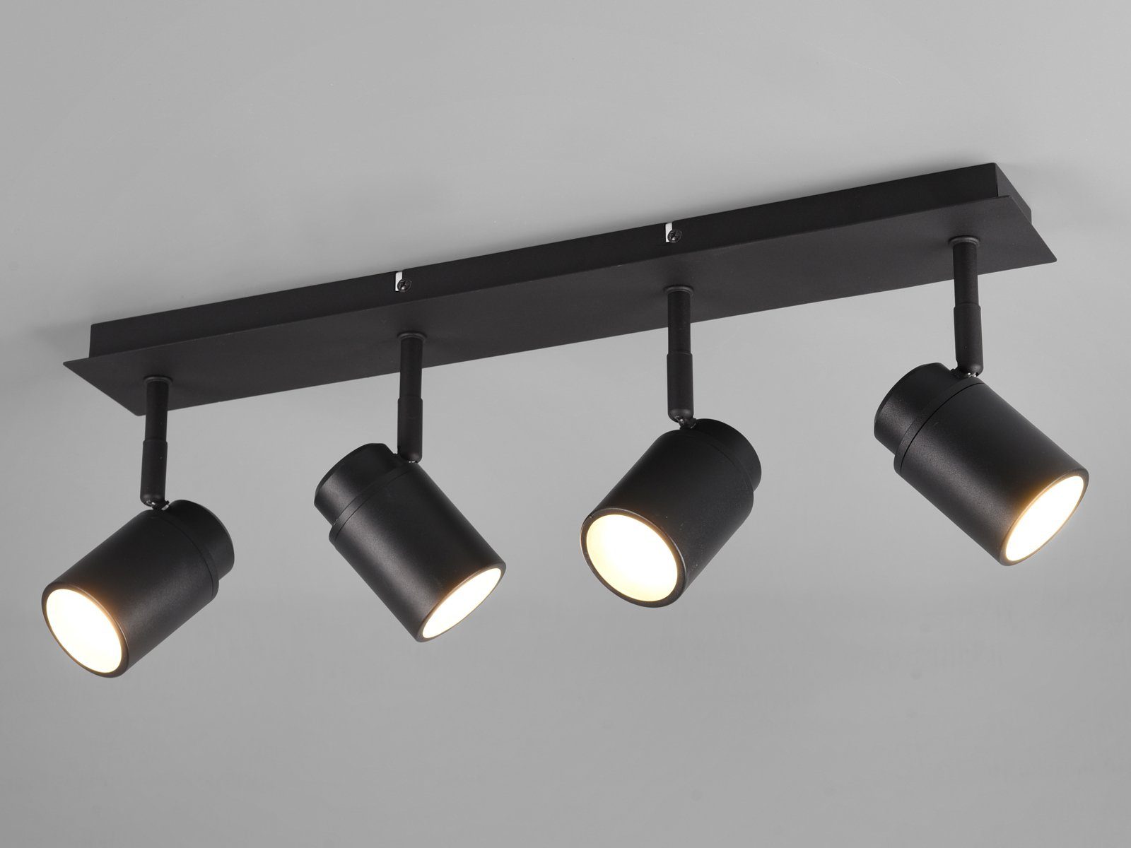 TRIO Leuchten LED Deckenstrahler, Dimmfunktion, LED wechselbar, Warmweiß, Badezimmer-Lampe für Gäste WC & Bad-lampe, Decken-Leuchte, B: 52cm