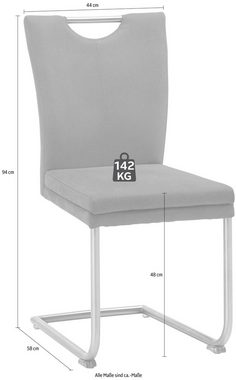 NIEHOFF SITZMÖBEL Esszimmerstuhl Top Chairs, Griff im Rücken, 2er-Set, in 6 Farben