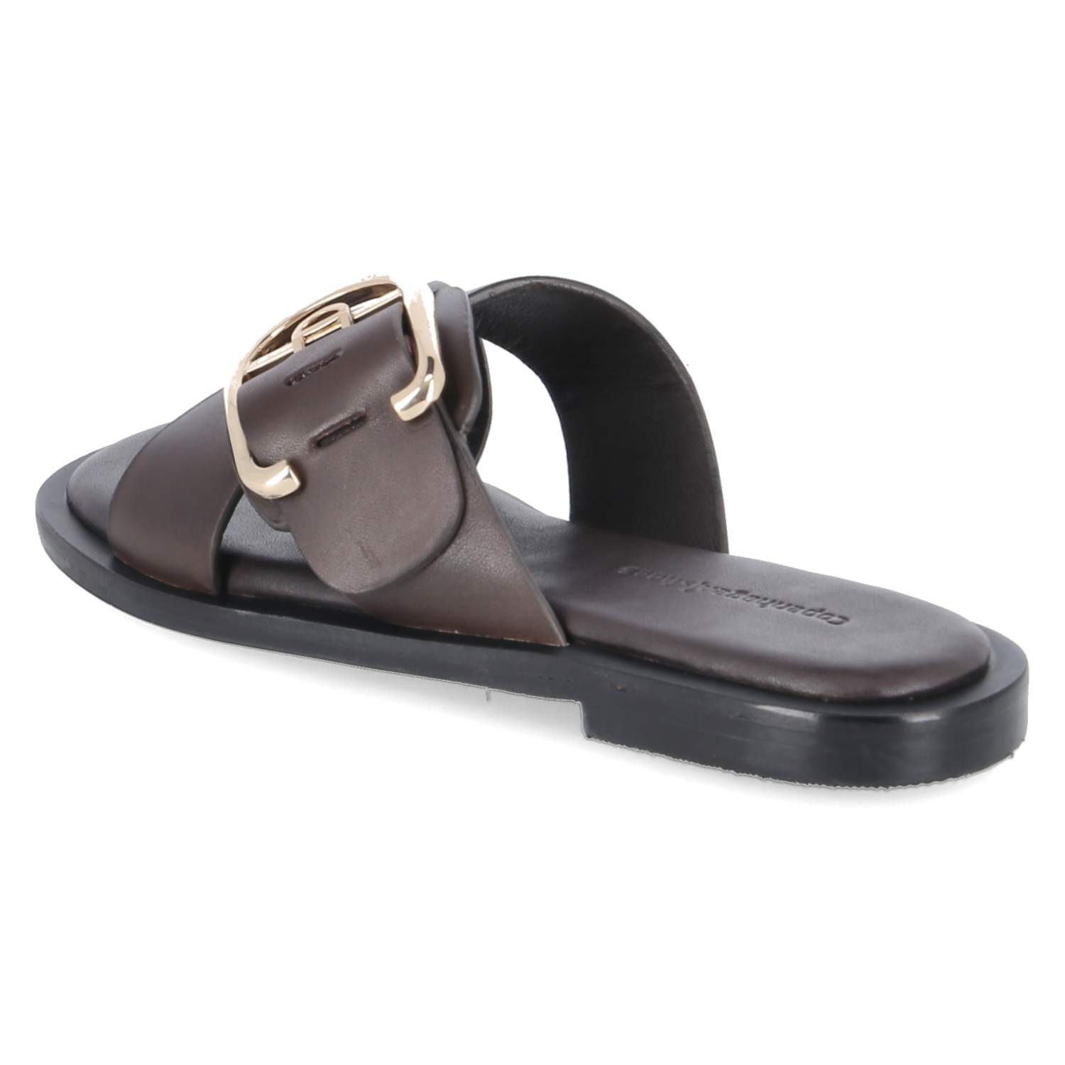 Copenhagen Studios Copenhagen Shoes CS8922-0018 DK BROWN Damen Glattleder brown Pantolette