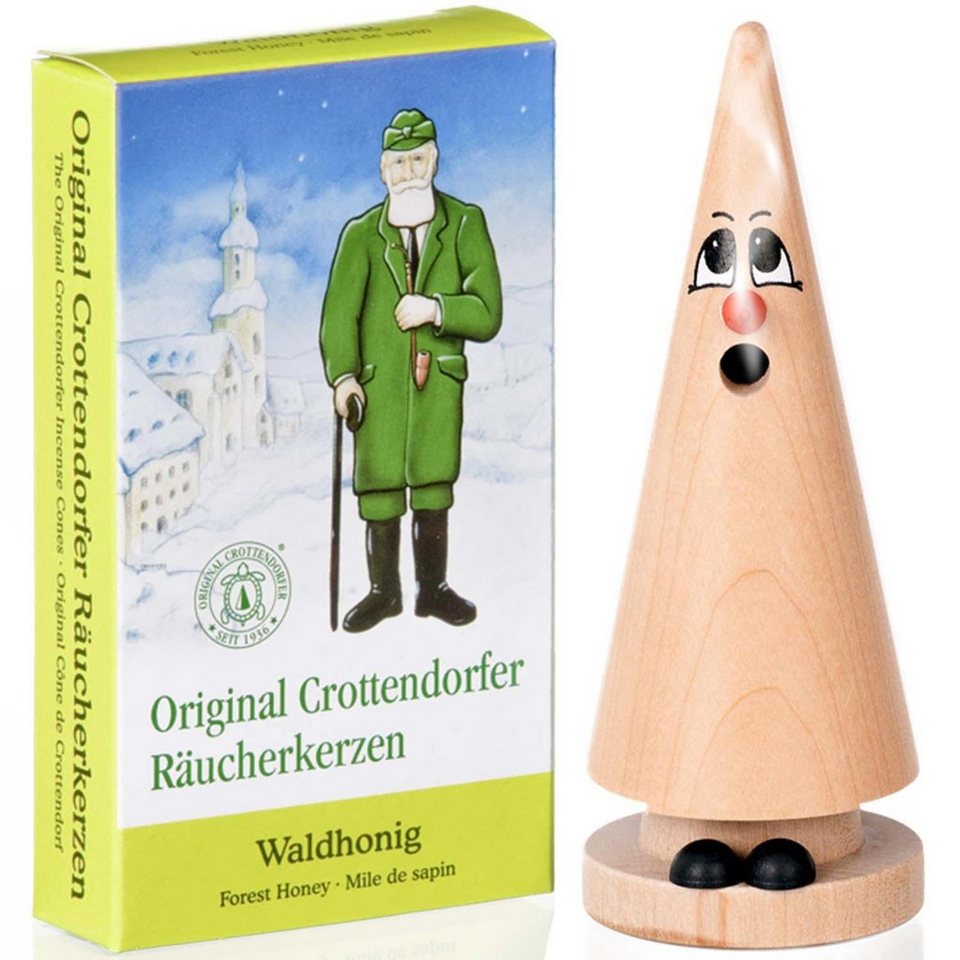 Crottendorfer Räuchermännchen Räucherkerzen Set Ziegenbein Heidi Honig