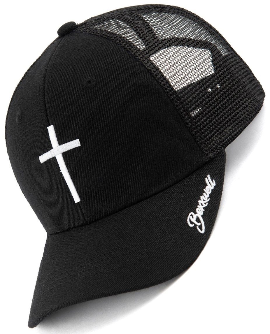 Bexxwell Trucker Cap mit Kreuz-Stickerei (optimale Passform, Unisex, Baseba günstig online kaufen