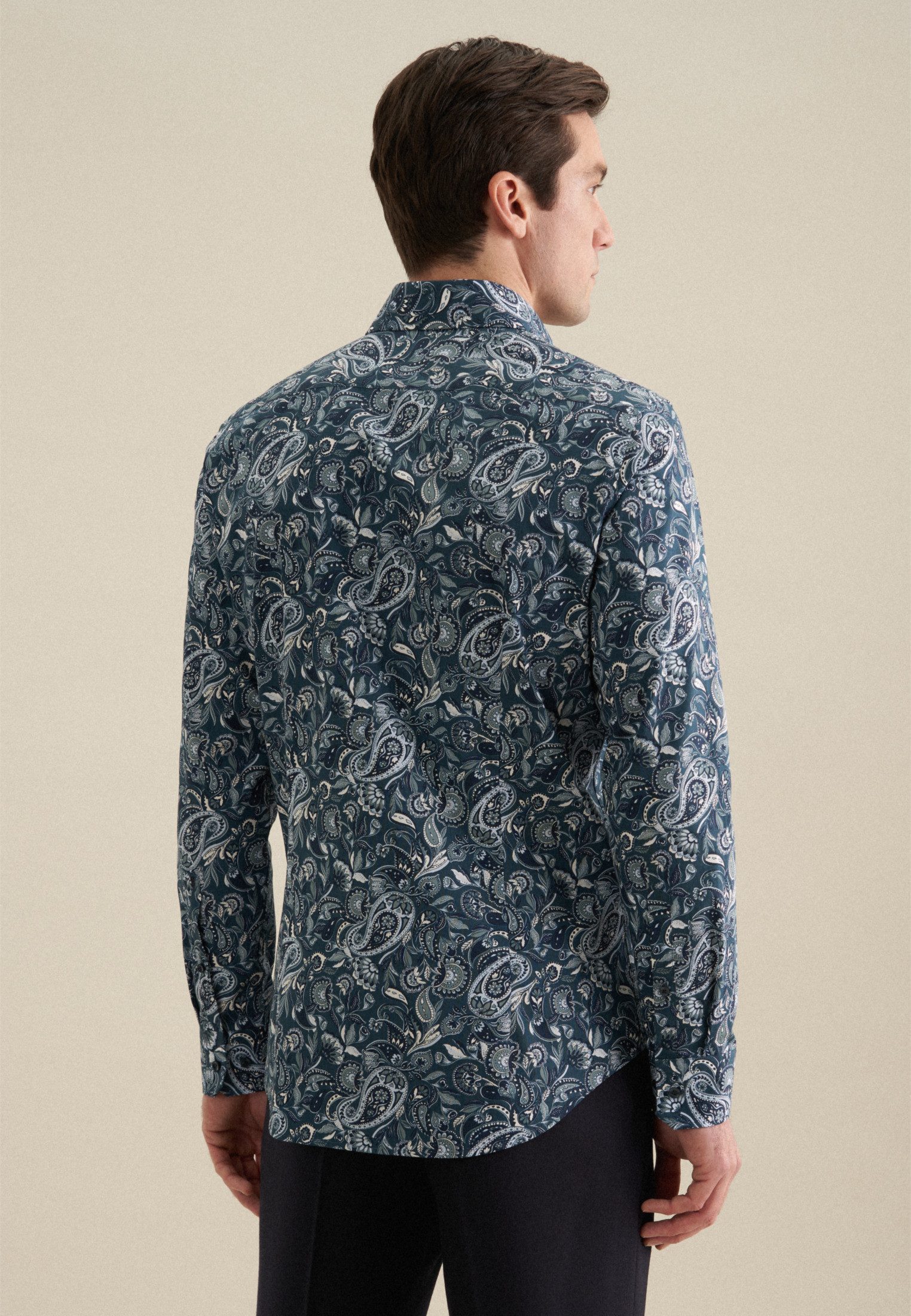 seidensticker Businesshemd Slim Slim 1/1 Kentkragen Druck günstig online kaufen