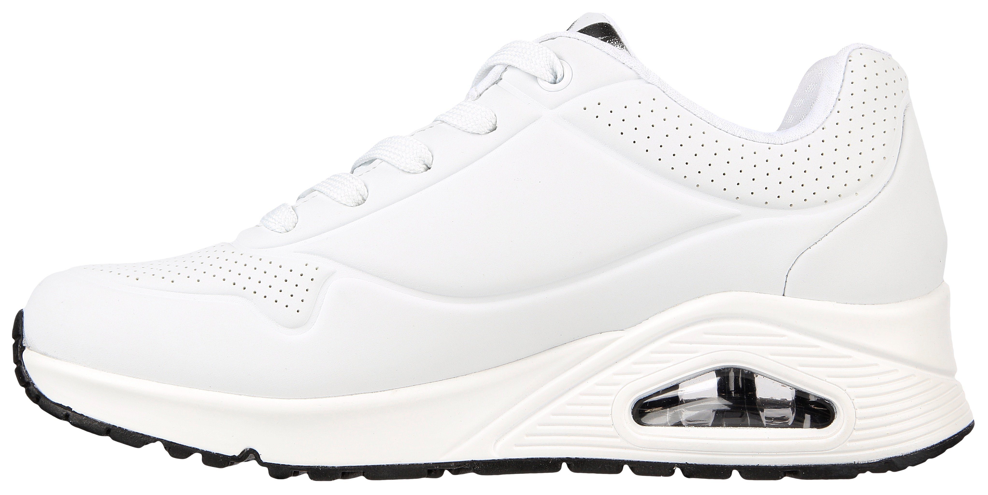 Skechers UNO-SPREAD THE LOVE Wedgesneaker Freizeitschuh, Halbschuh, Schnürschuh mit coolem Graffiti-Print – Bild 4 von 5