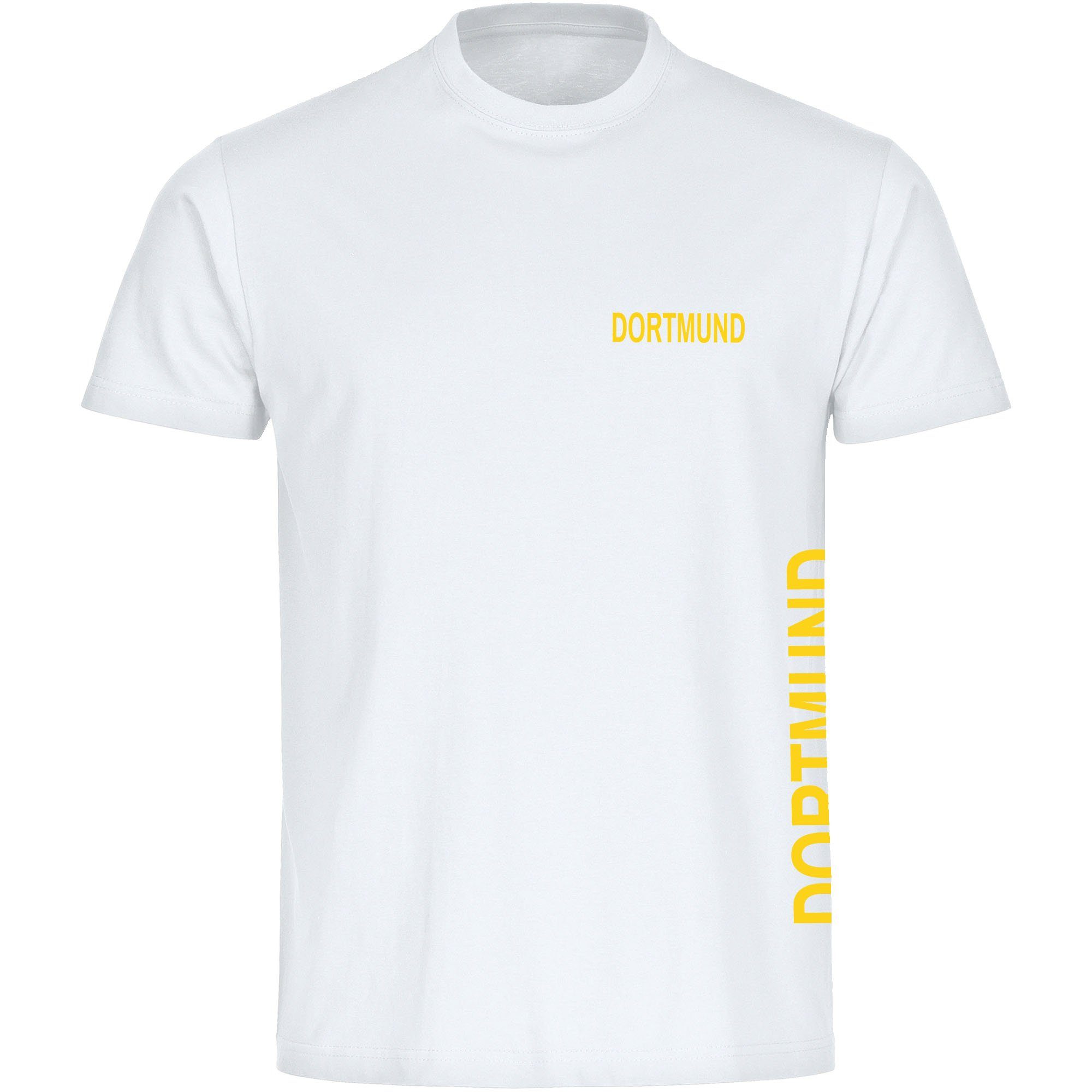 multifanshop T-Shirt Herren Dortmund - Brust & Seite - Männer