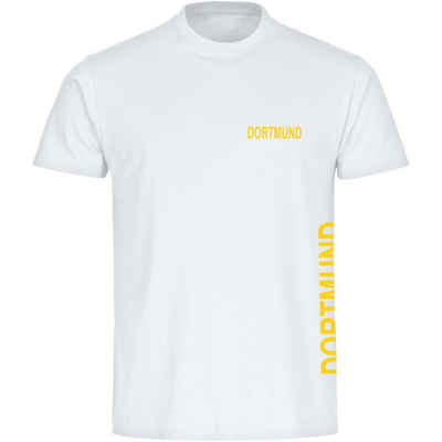 multifanshop T-Shirt Herren Dortmund - Brust & Seite - Männer