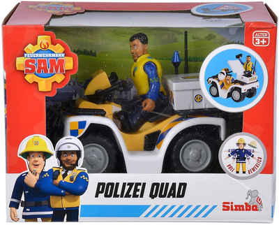 SIMBA Spielzeug-Polizei Fahrzeug Polizei Feuerwehrmann Sam Polizei Quad mit Figur 109251093