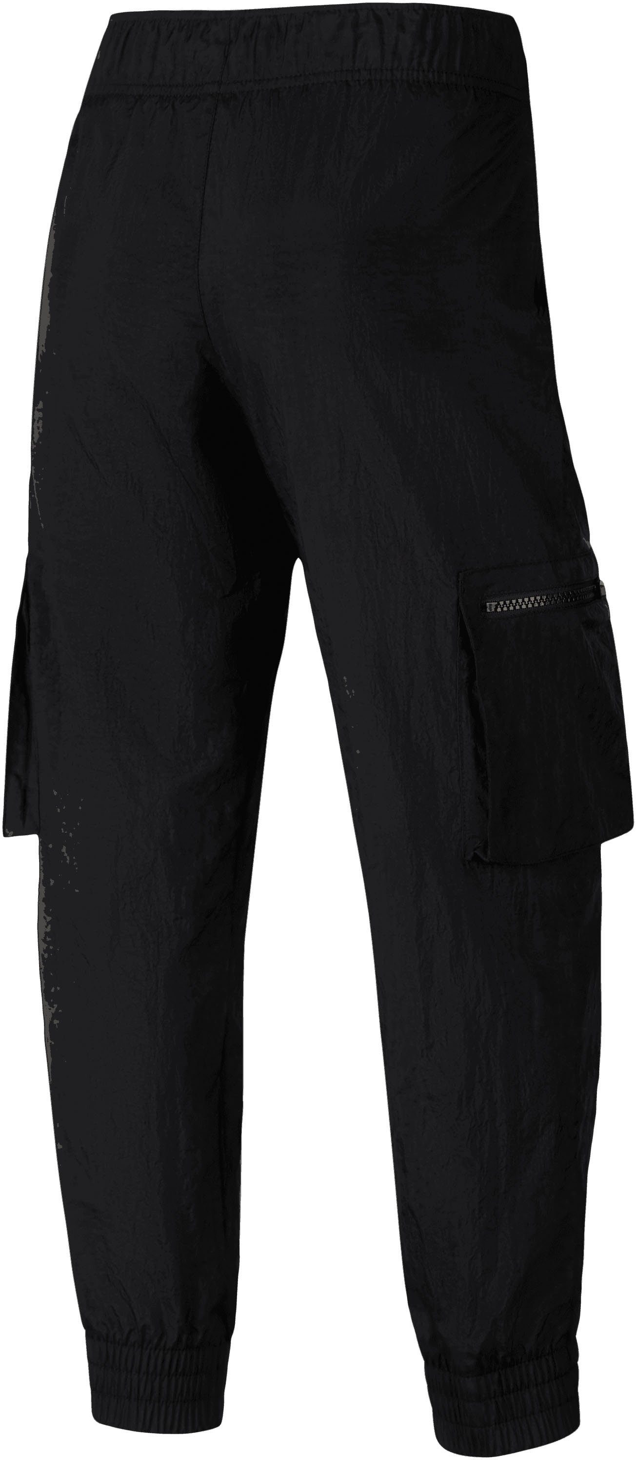 Nike Pants Kids' BLACK/WHITE Big Cargo Sportswear Sporthose (Girls) Woven