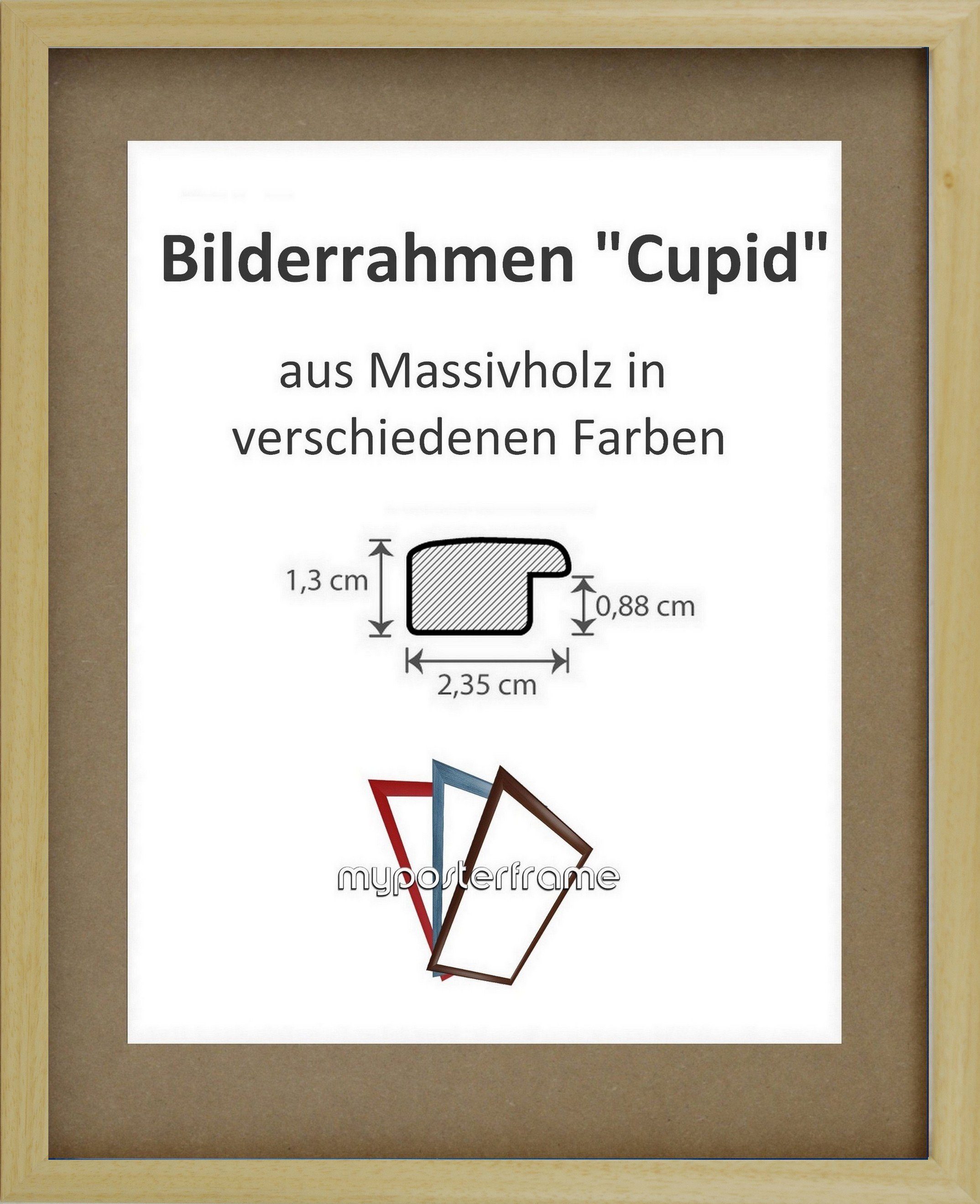 myposterframe Einzelrahmen Bilderrahmen Cupid Warmes Bunt, 20x25 Echtholz Natur Stück), Gelb, cm, (1
