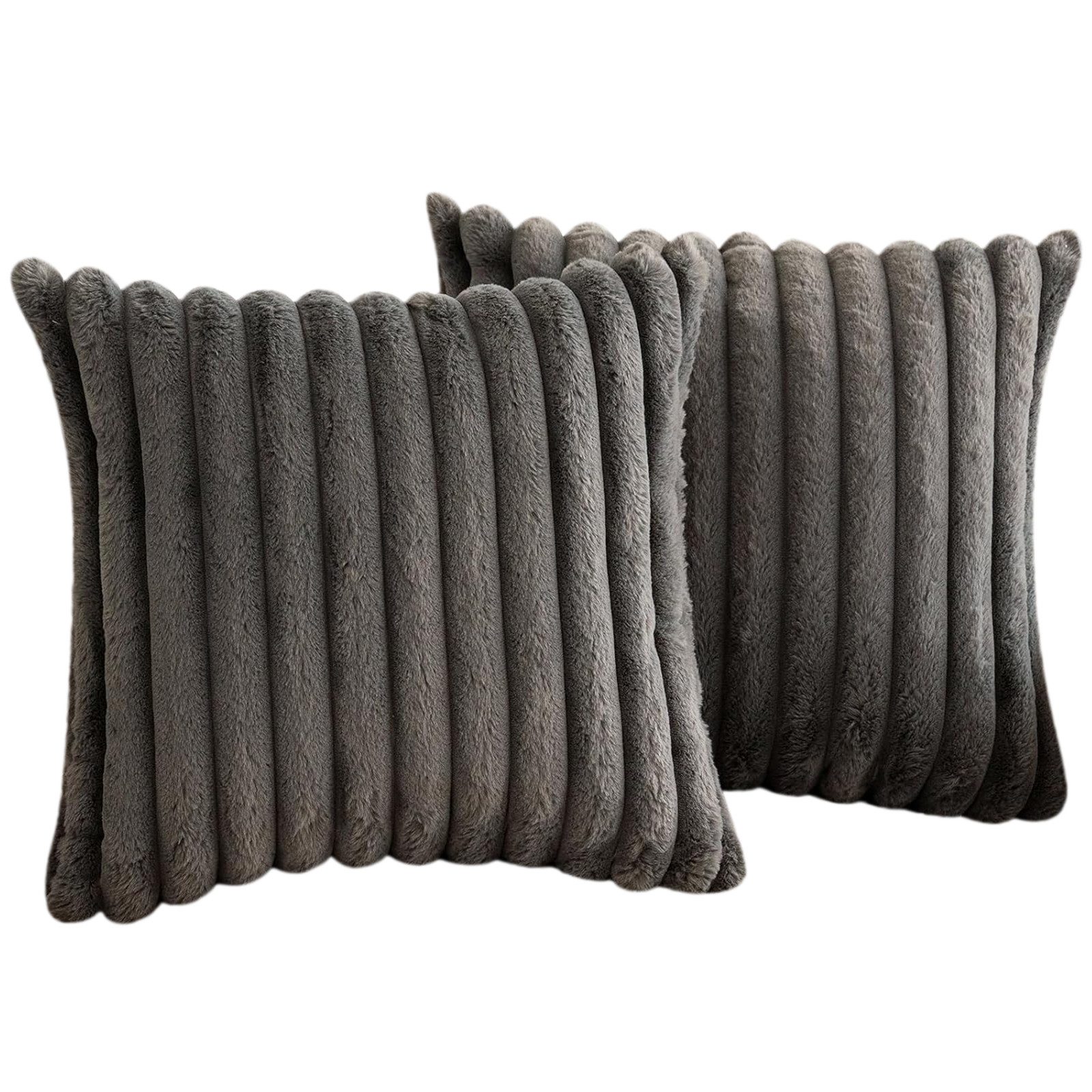 REDOM Kissenbezüge 2er Set Kissenbezug Kissenhülle Kopfkissenbezug Kissen Bezug Weich, (2 Stück), 45x45cm Sofakissen Couchkissen Bezug Sofa Schlafzimmer Reißverschluss