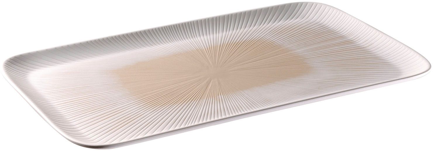 APS Tablett Servierplatte "BLUSH" 53 x 32,5 cm, Höhe 2,5 cm, Melamin, (1-tlg)