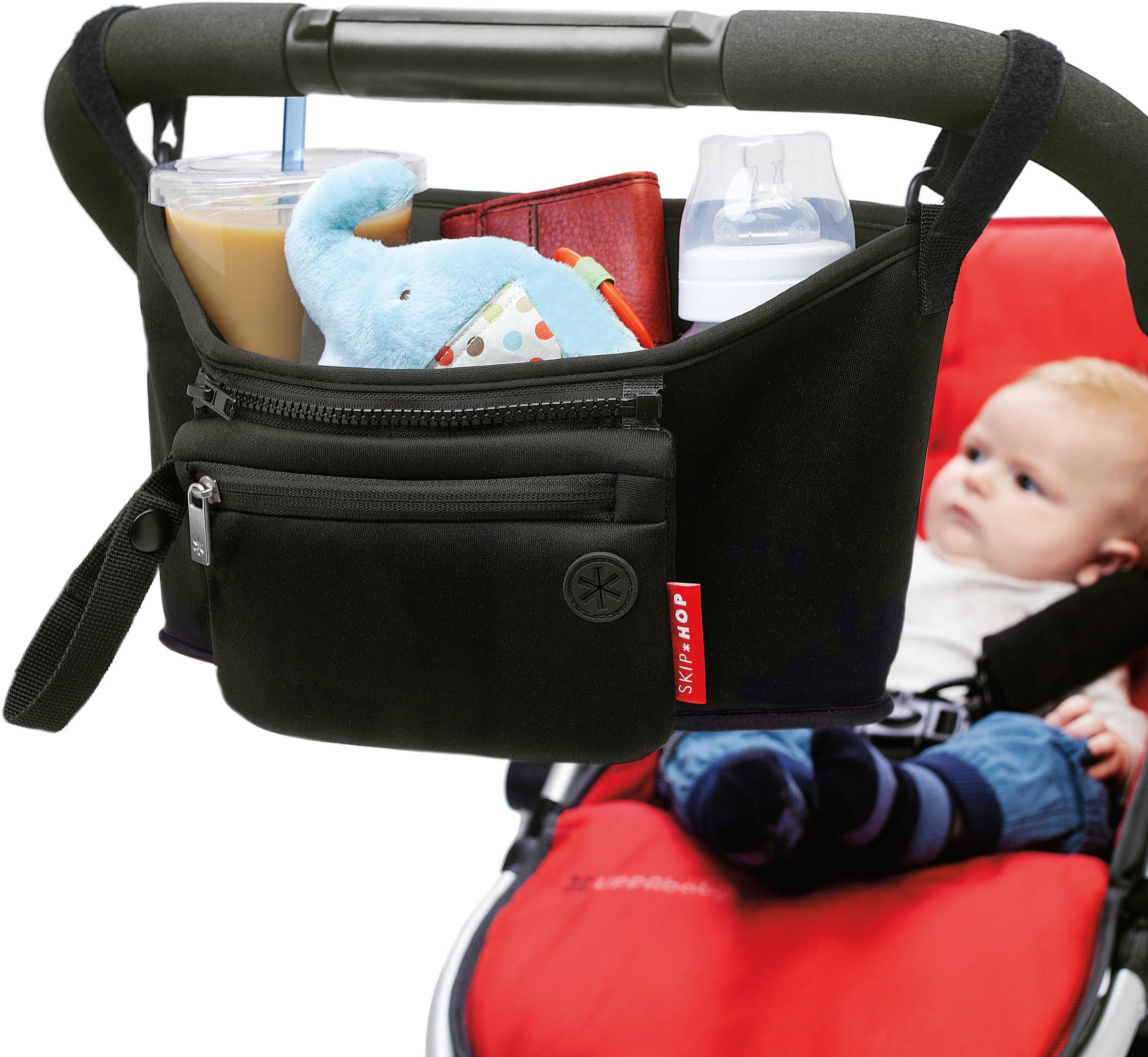 Skip Hop Buggy schwarz Kinderwagen-Tasche Organizer,