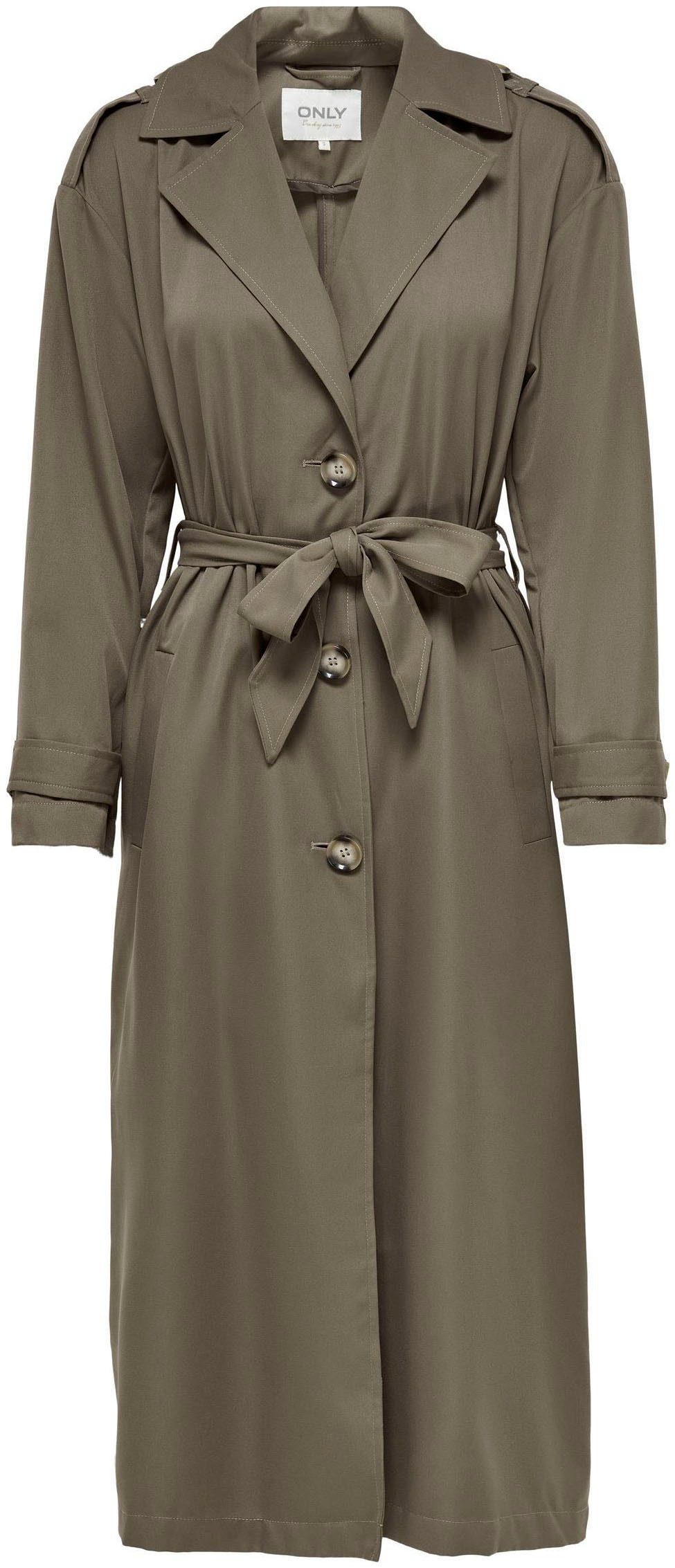 ONLY Trenchcoat NOOS ONLLINE TRENCHCOAT Walnut X-LONG OTW