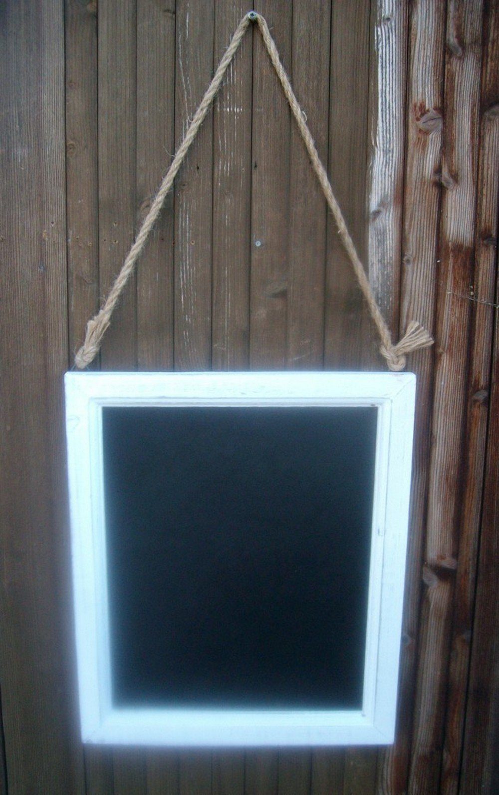 Deko-Impression Wandtafel Wandtafel, Kreidetafel, Schreibtafel, Holzrahmen, weiss, Landhaus, (1-tlg)