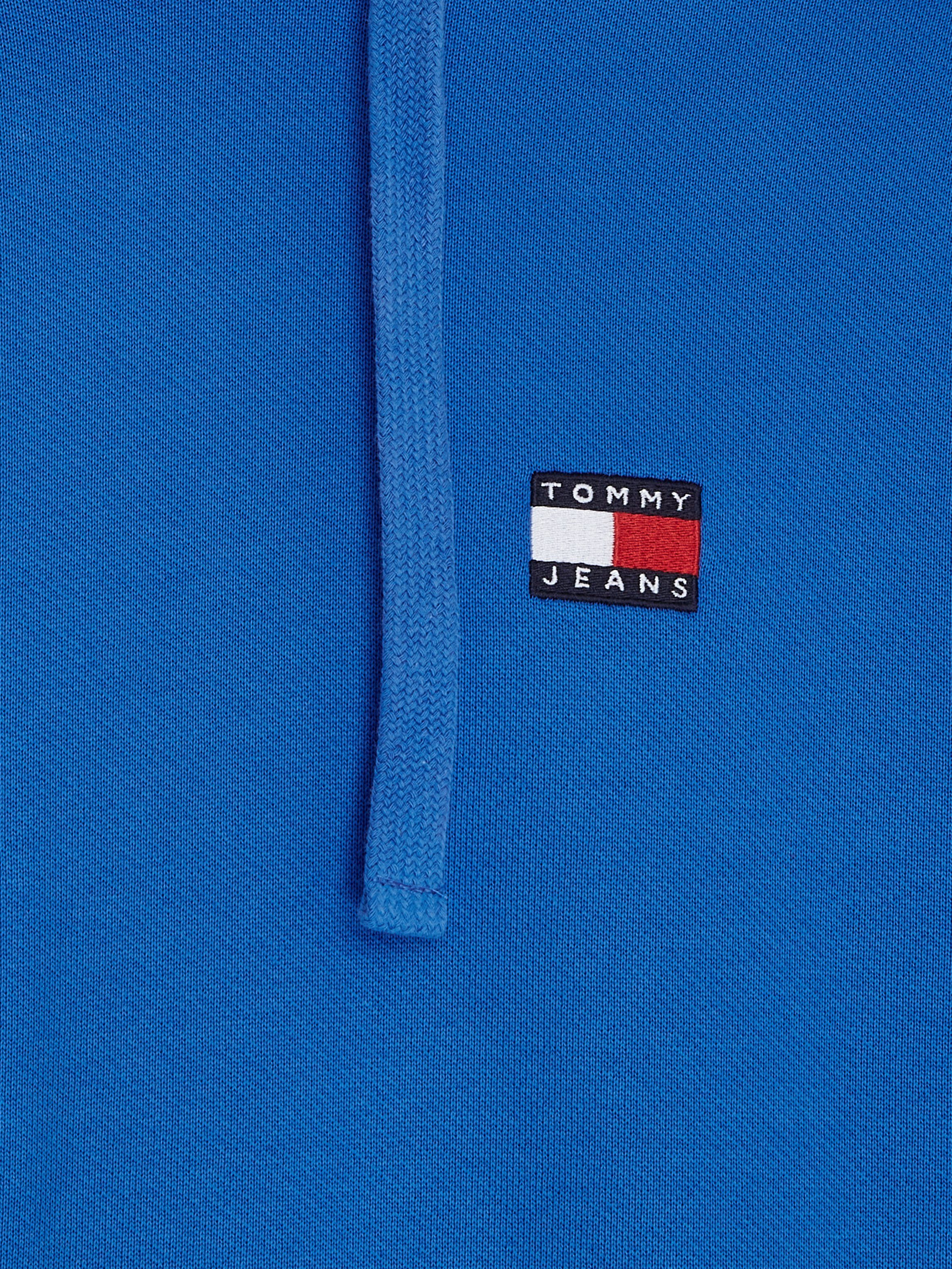Tommy TJM mit REG Kapuzensweatshirt BADGE Blue HOODIE Kordel Jeans Meridian EXT