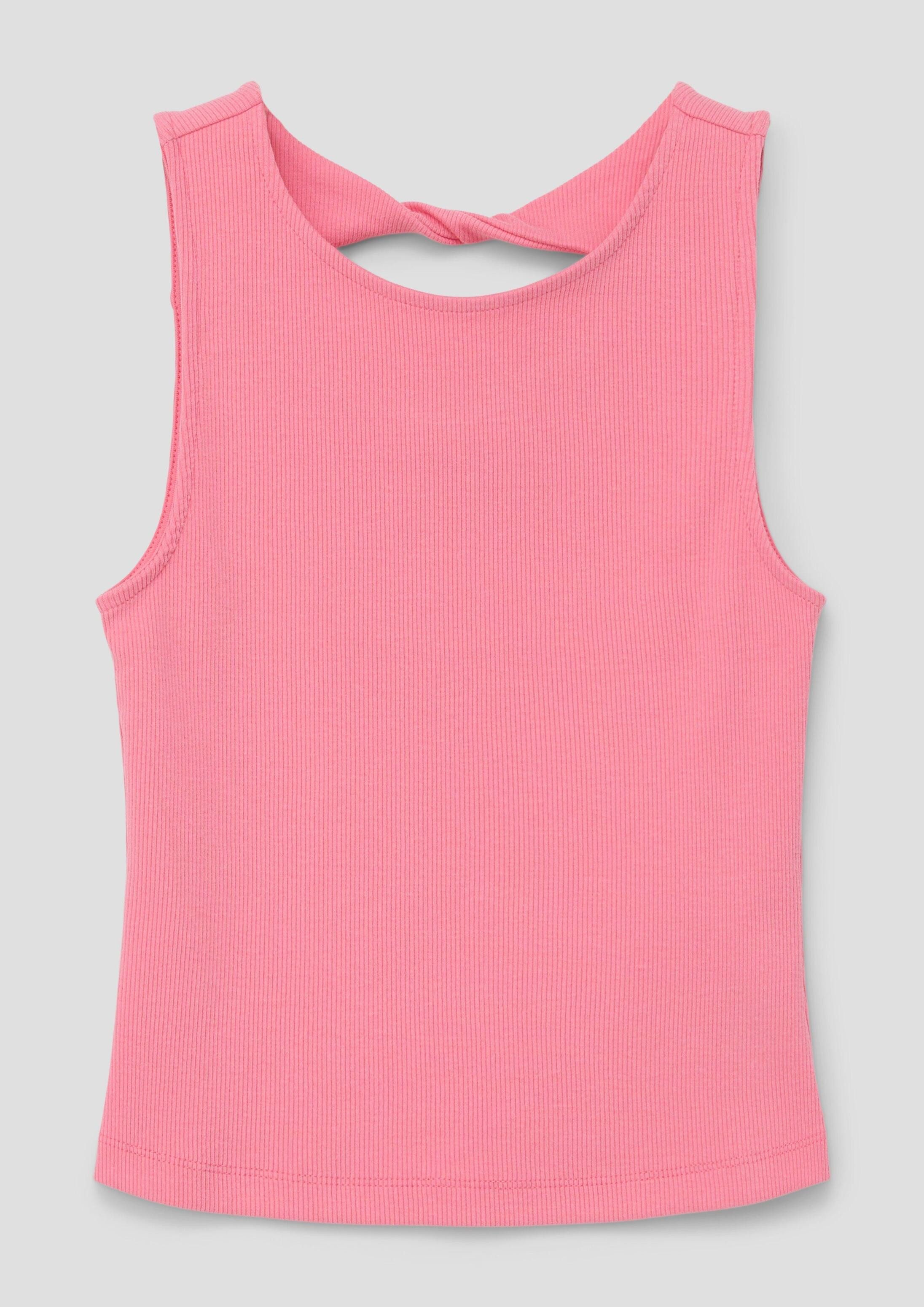 s.Oliver Muskelshirt T-Shirt Tank Top mit Rückenausschnitt