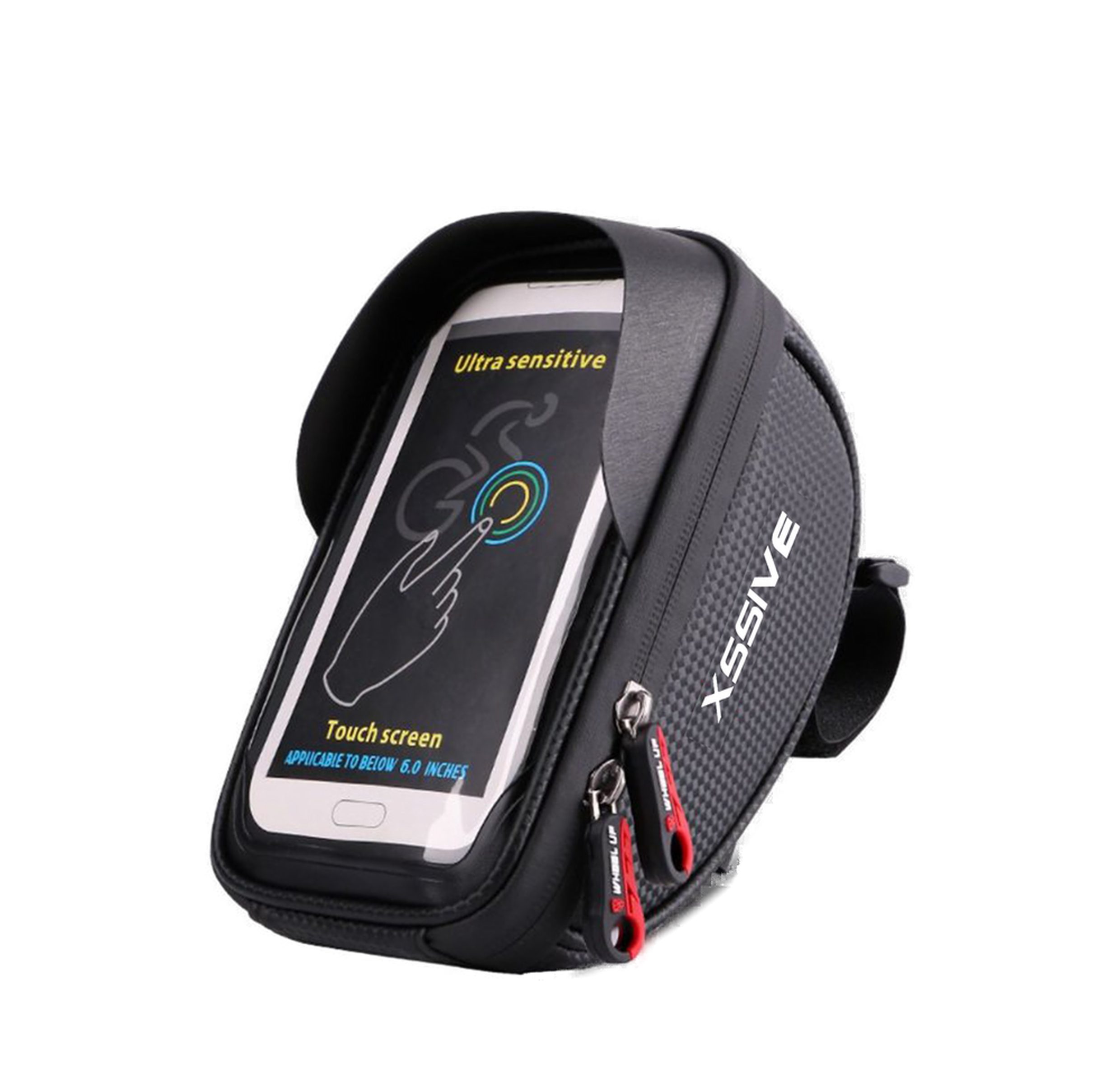 Handy-Lenkertasche Lenkertasche Fahrradtasche bis 6.5" für Lenker, Wasserdichte