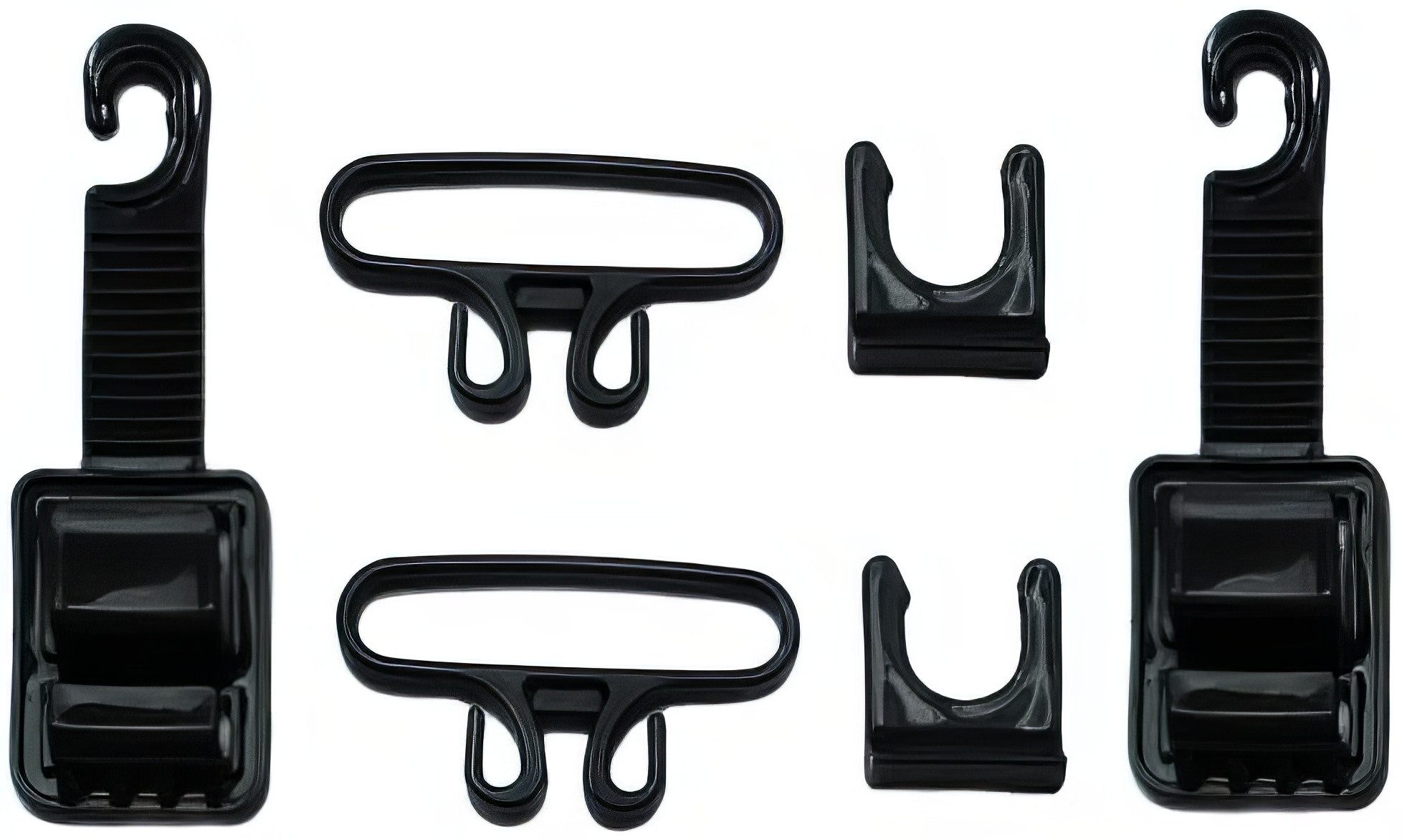 Yudu Taschen-Halterung 6 TLG. Kfz universell Flaschenhalter Tragtaschenhalterung