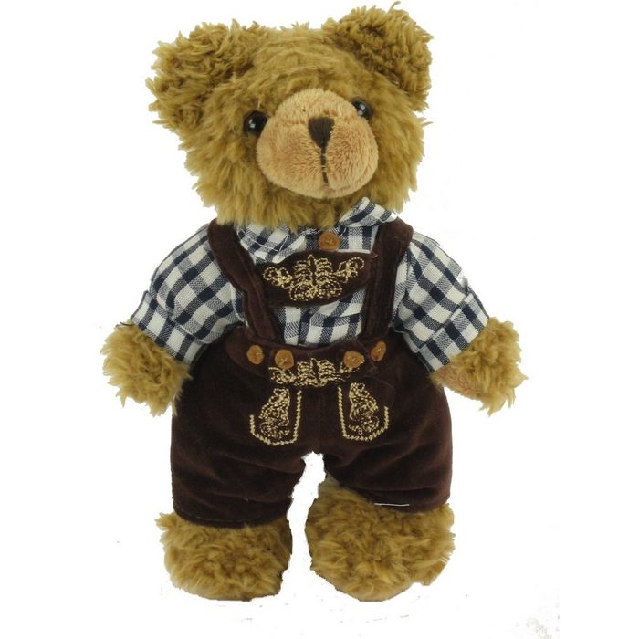 Teddys Rothenburg Kuscheltier Trachten-Teddybär er 22 cm blaues Hemd