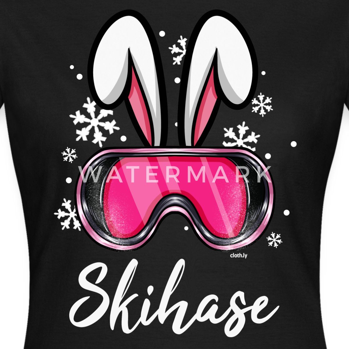 Spreadshirt T-Shirt Schneehase Skibrillen Design Frauen T-Shirt (1-tlg) günstig online kaufen