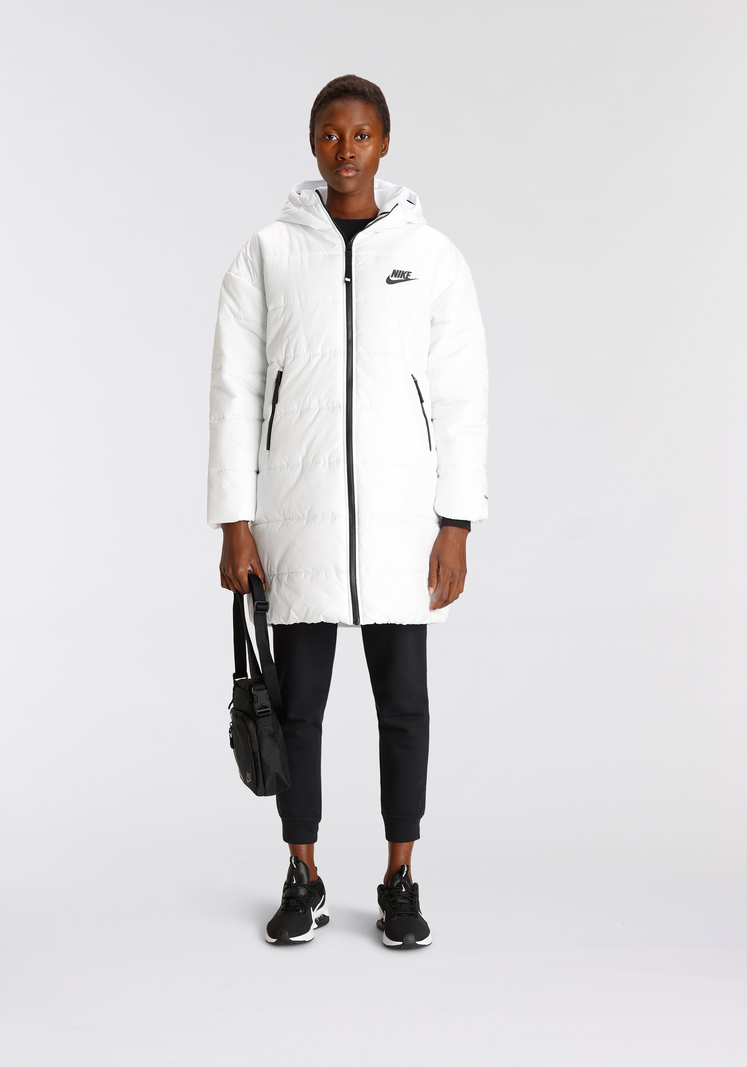 Nike Sportswear Steppmantel Therma-FIT Repel Women's Hooded Parka SUMMIT WHITE/BLACK/BLACK | Outdoormäntel