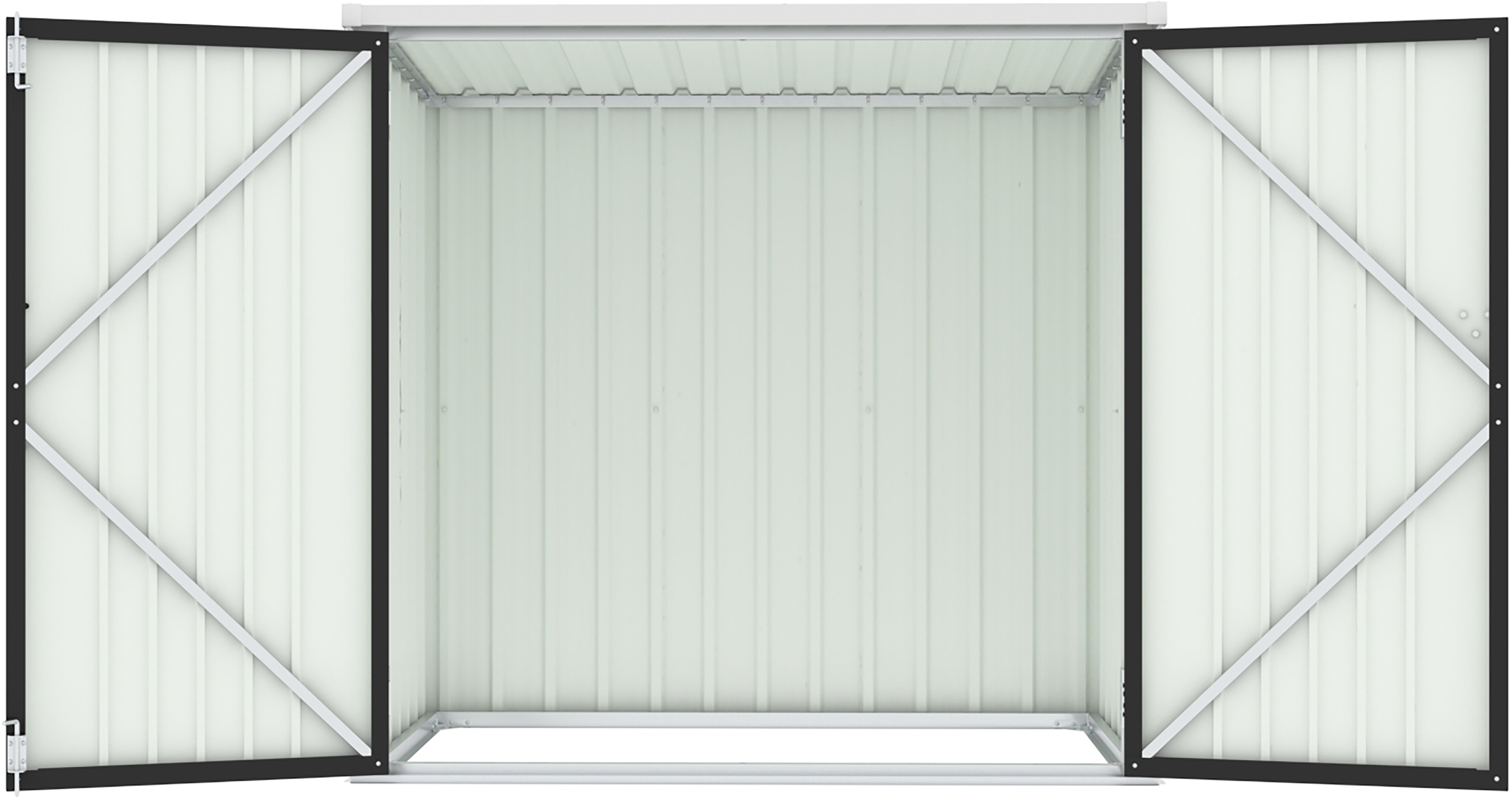 KONIFERA Garten-Geräteschrank Gartenhaus Cádiz, BxT: 143x87 cm, wetterfest und langlebig, nahezu wartungsfrei – Bild 5 von 5