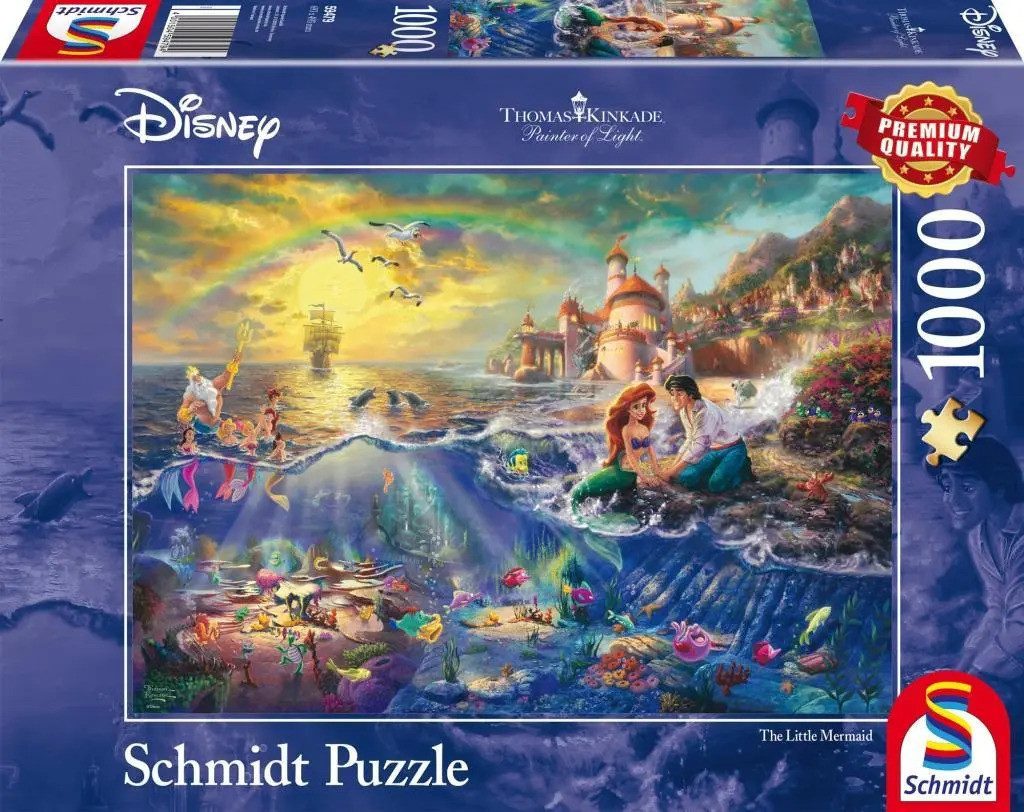 Schmidt Spiele Puzzle Thomas Kinkade, Disney Kleine Meerjungfrau Arielle. 1 günstig online kaufen