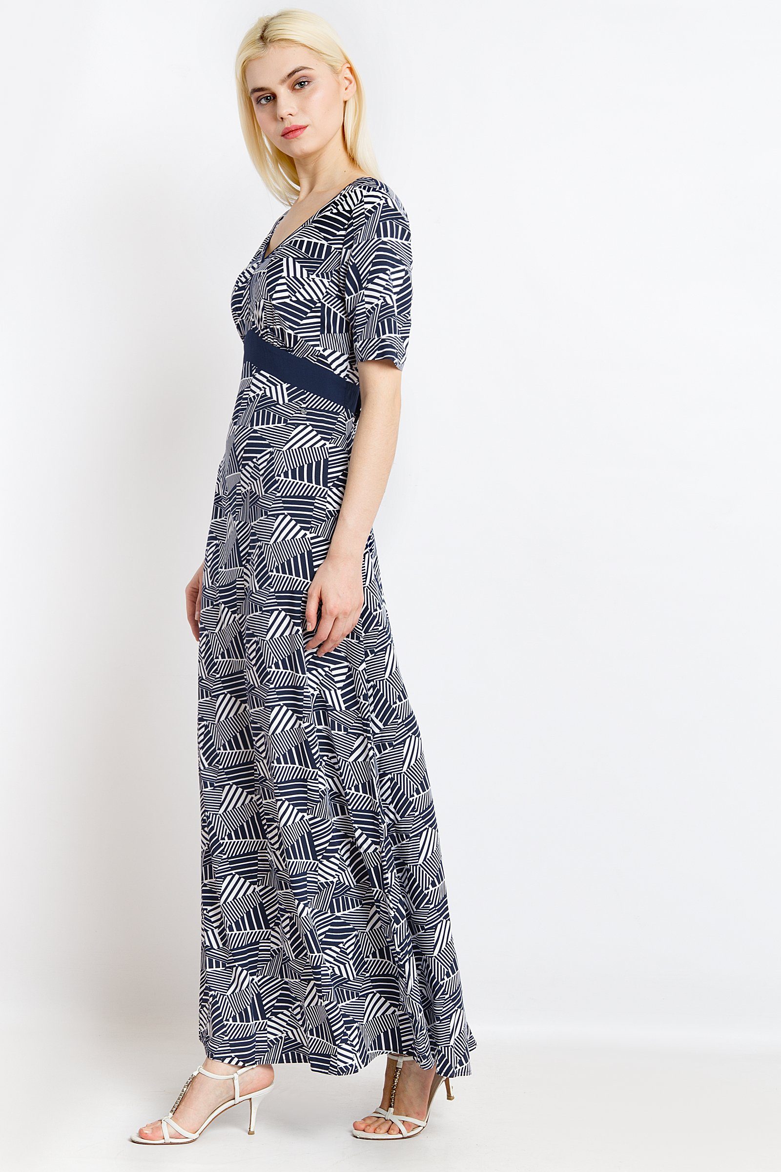 Finn Maxikleid Flare Mit Streifendetail Kaufen fYbg76yv