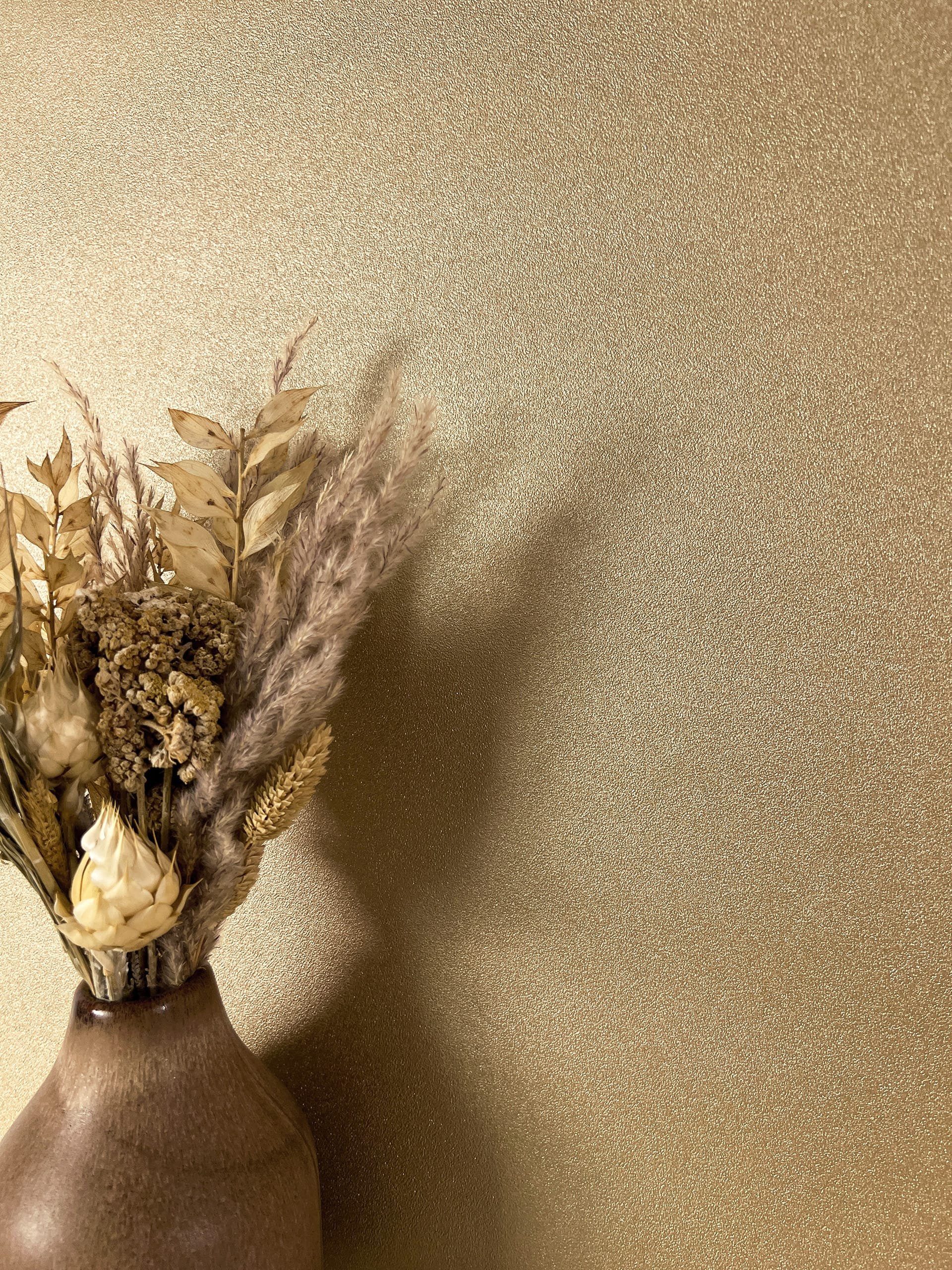 Newroom Vliestapete, Gold Tapete Modern Unifarbe - Universal Einfarbig Uni günstig online kaufen