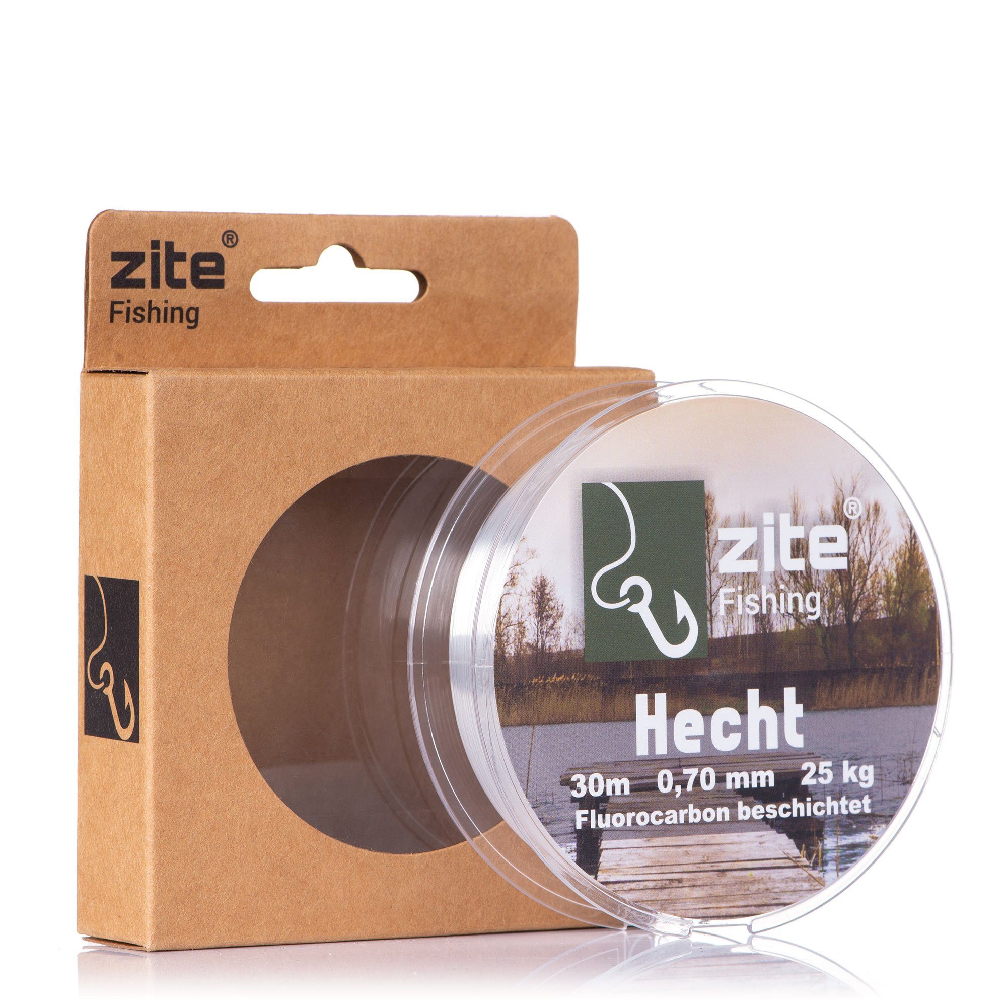 Zite Vorfachschnur Fluorocarbon Hecht 0,7mm 30m beschichtete Angelschnur