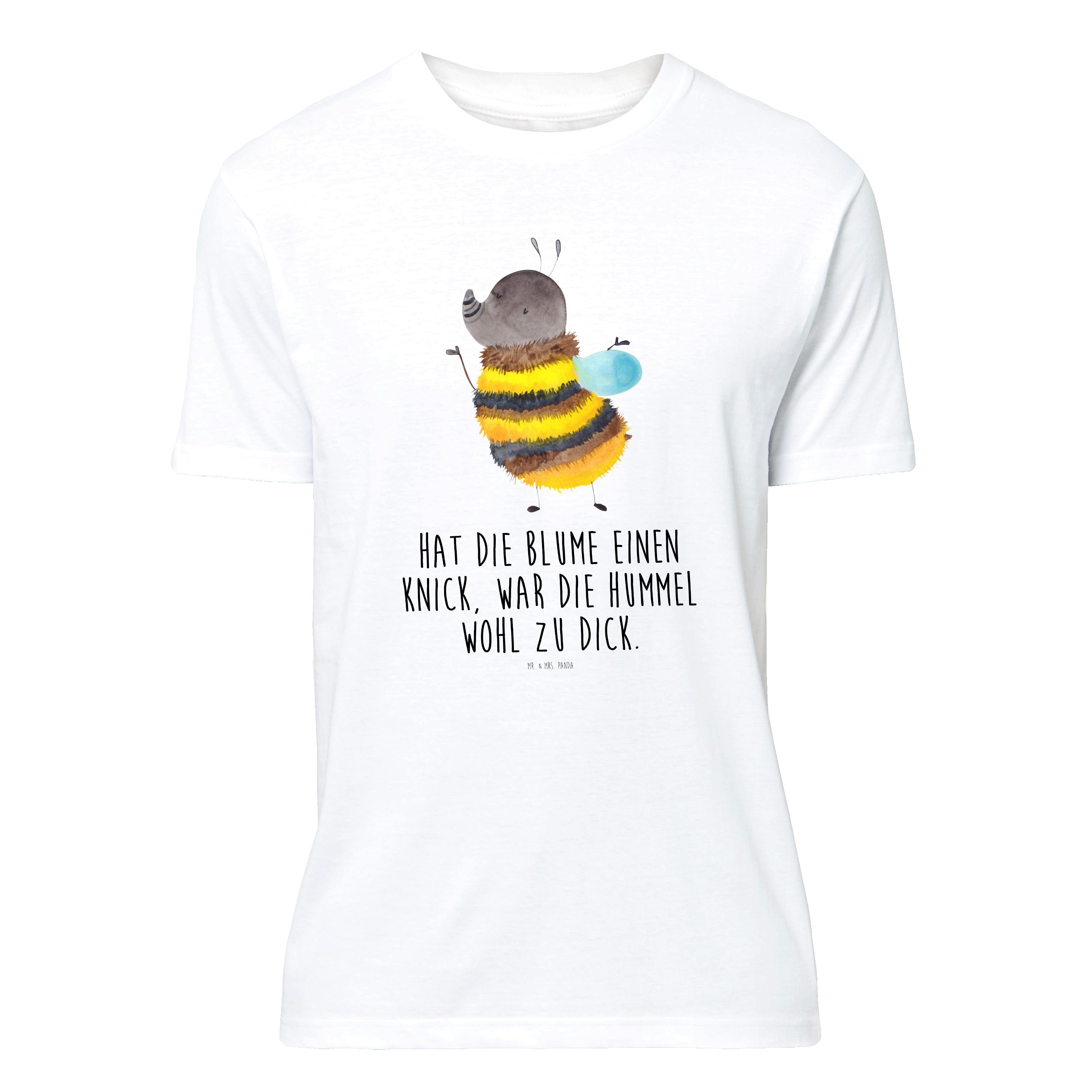 T-Shirt Hummel flauschig, T-Shirt, Weiß, Lustige Sprüche, Tshirt, S T-Shirt