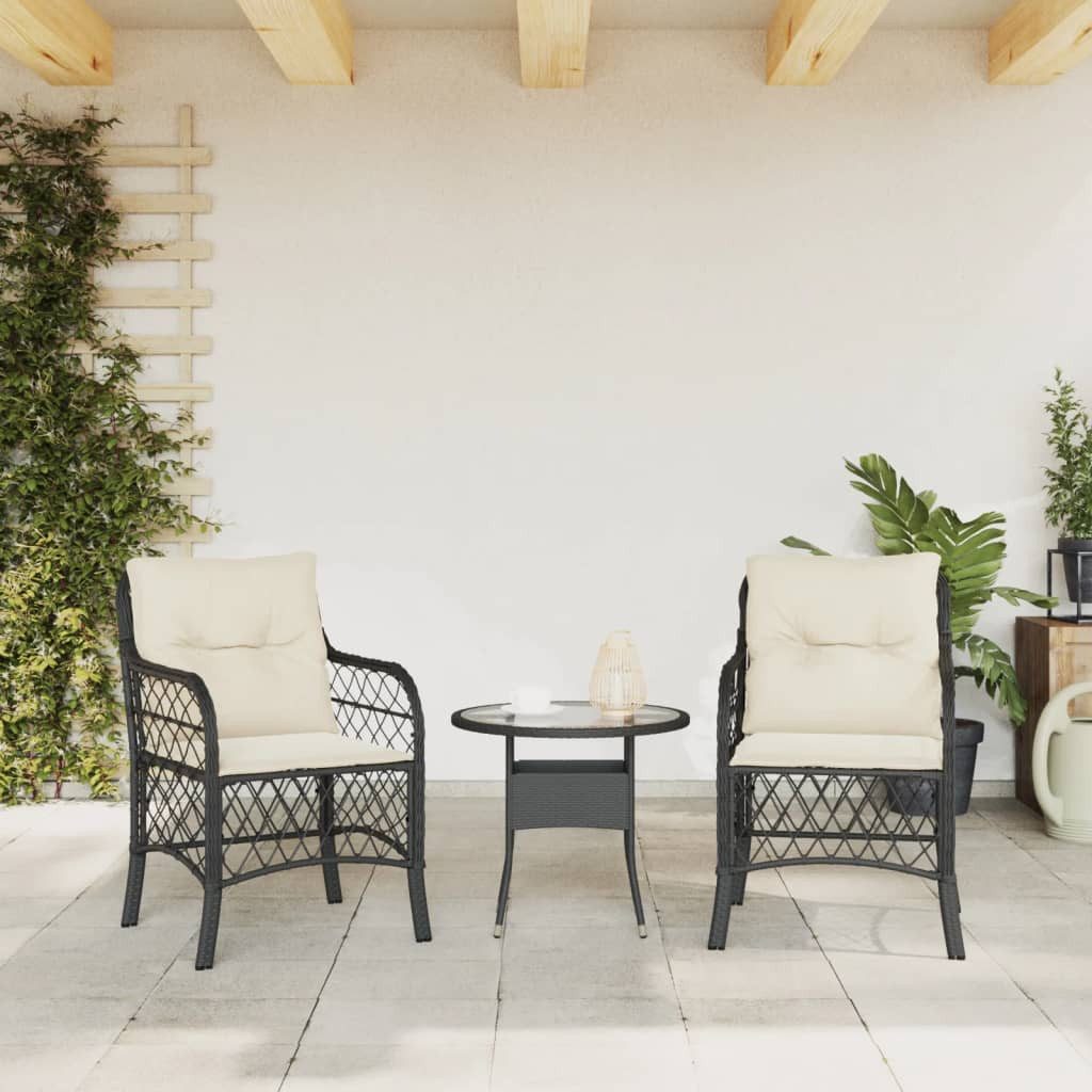vidaXL Gartenstuhl Gartenstühle mit Kissen 2 günstig online kaufen