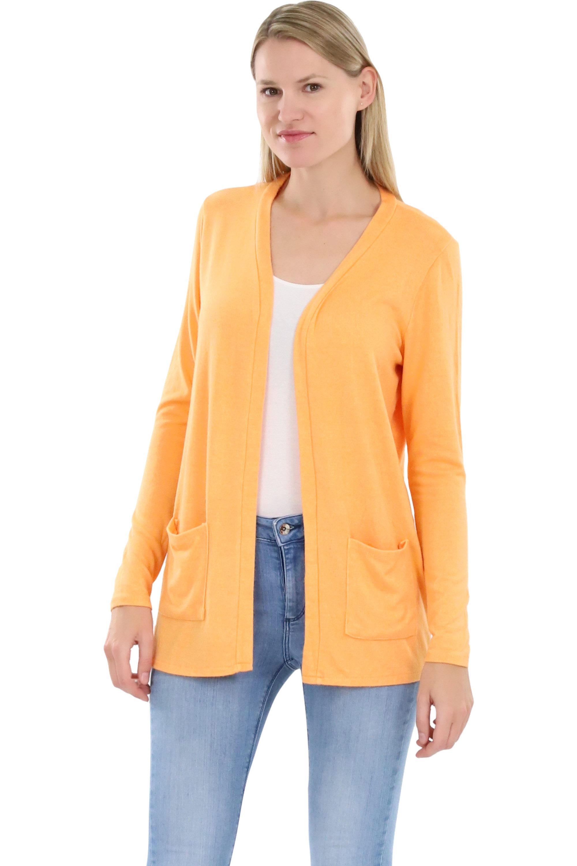 malito more than fashion Cardigan malito Damen Cardigan, Strickjacke mit Taschen, dünne Jacke, feiner Feinstrick Jacke mit Eingriffstaschen