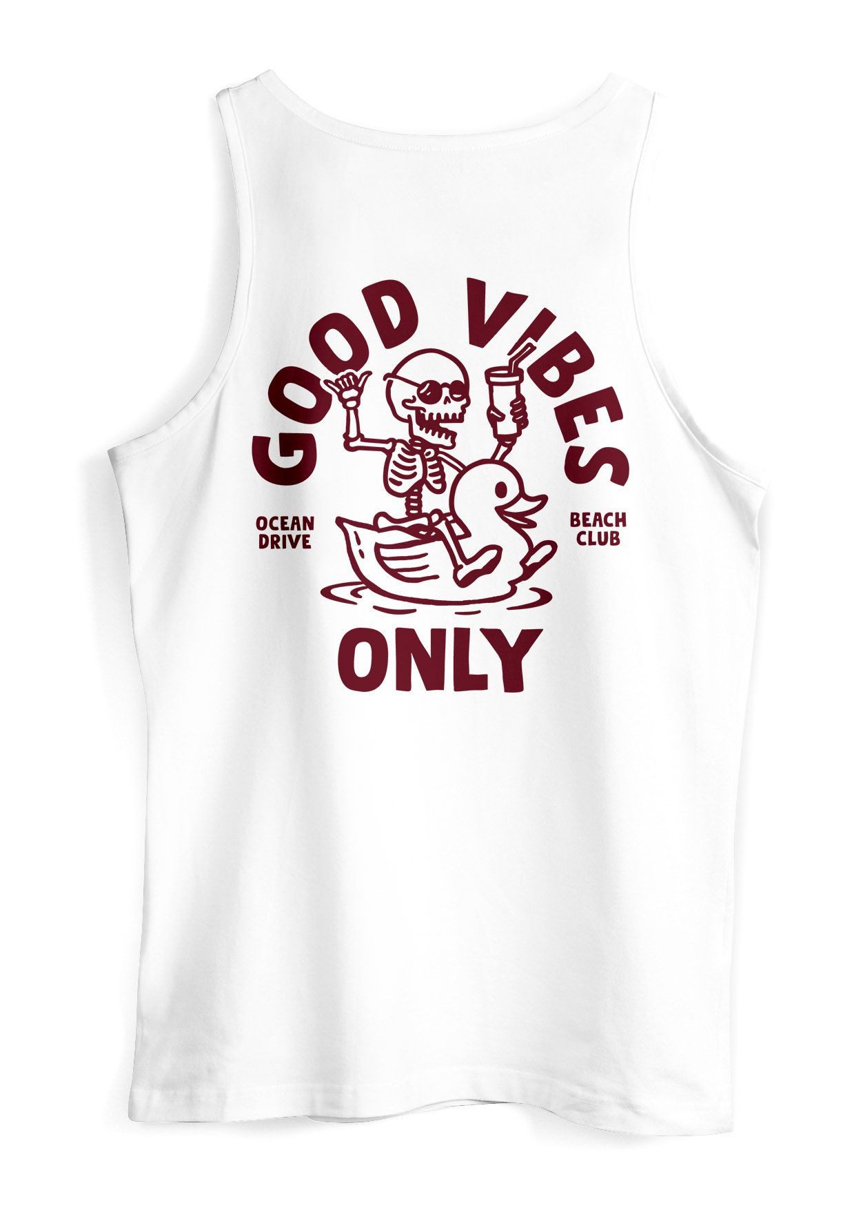 Neverless Tanktop Herren Tank-Top Backprint Good günstig online kaufen