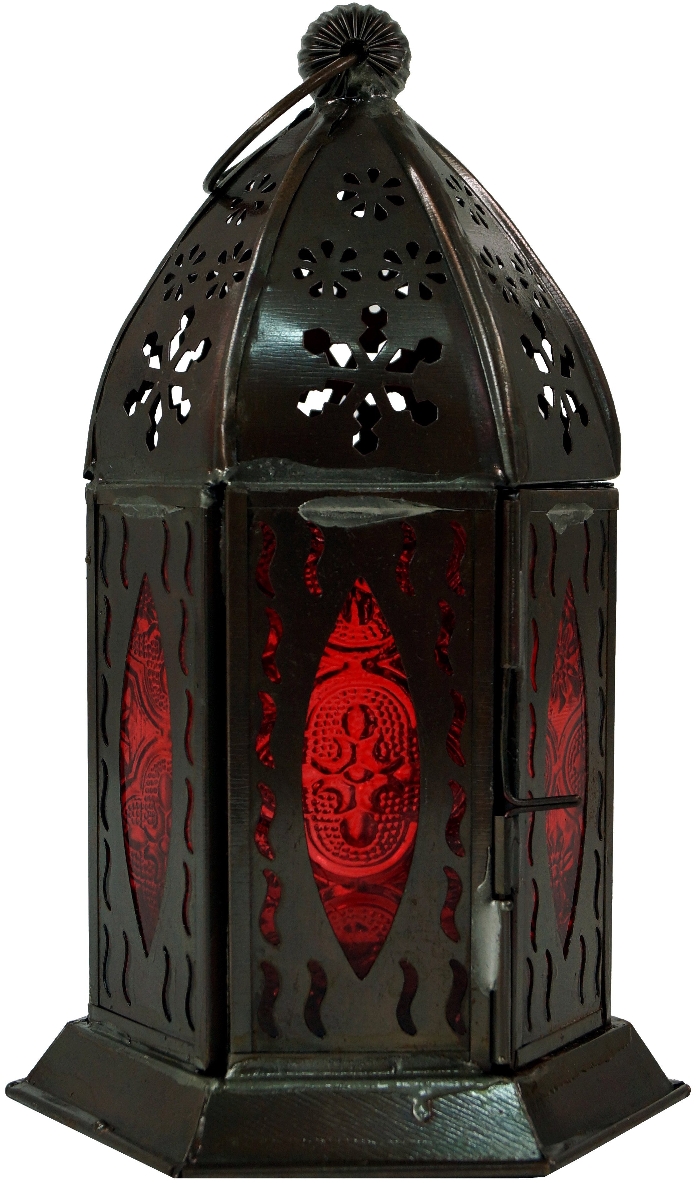 Guru-Shop Laterne Orientalische Metall/Glas Laterne in..