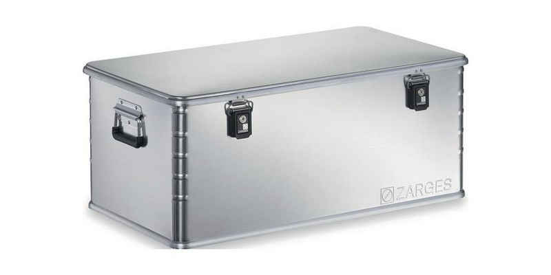 Zarges Aufbewahrungsbox Aluminiumbox Maxi L900xB500xH370mm 135 l mit Klappverschluss