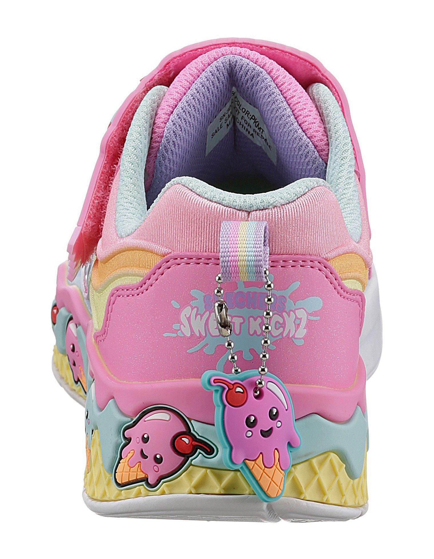 Skechers süßem SUNDAE rosa-multi Kids Sneaker mit SWEETIES- Eis-Motiv