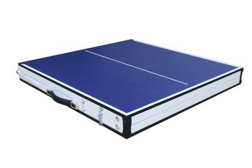 TOYREX Mini-Tischtennisplatte Tischtennisplatte inkl. 2 Schläger & 3 Bälle faltbar 152,5 x76 x 68 cm (1 Netz und Pfosten, 2 Schläger und 3 Bälle), Spielfeld besteht aus 12mm PVC-Laminierung