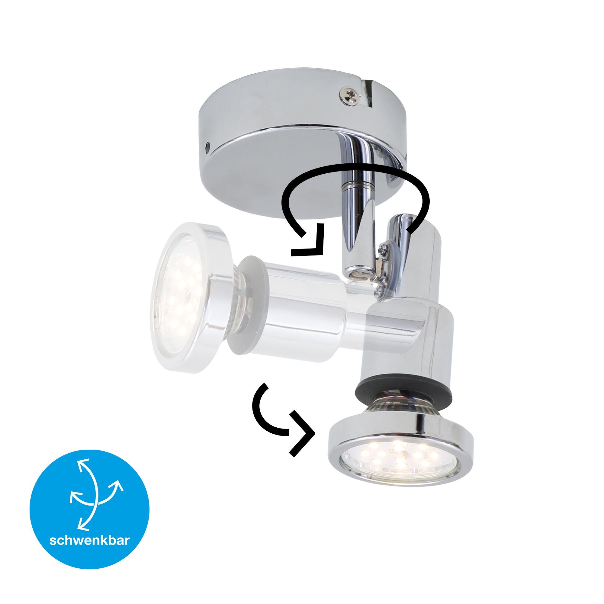 Briloner Leuchten Wandleuchte »2992-018«, Wandlampe für Badezimmer inkl.  LED Leuchtmittel online kaufen | OTTO