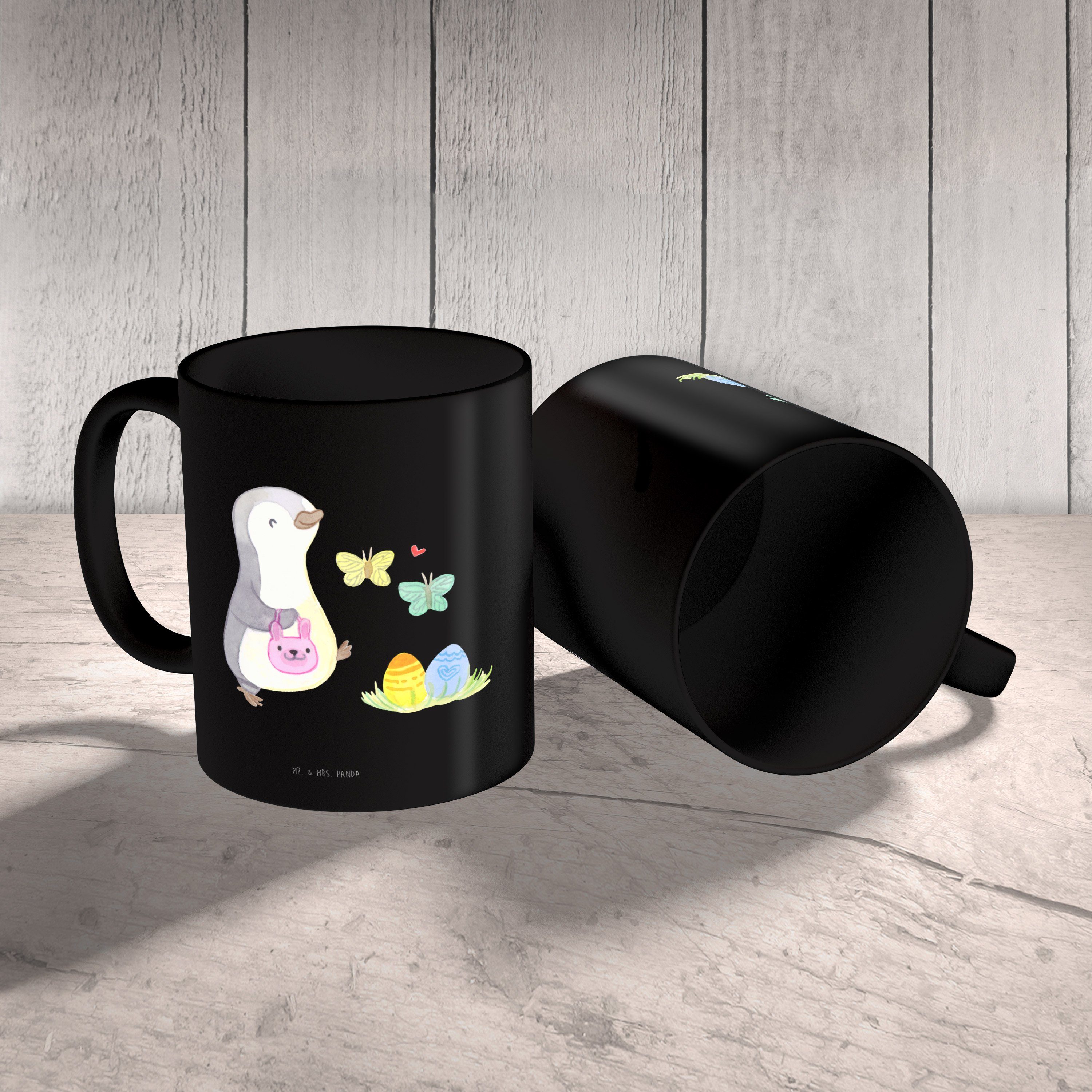 - Tasse, Keramik Tasse Schwarz Tasse Motive, Schwarz Panda & Pinguin Geschenk Geschenk, Mr. Eiersuche Mrs. -