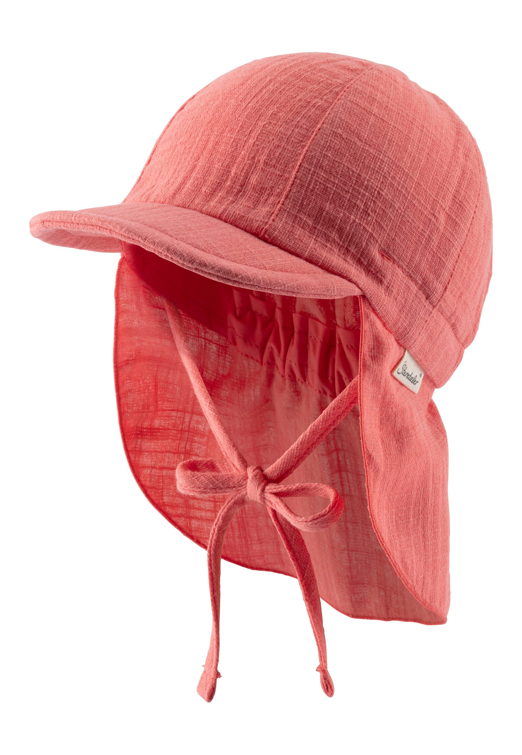 Sterntaler® Schirmmütze Schirmmütze mit Nackenschutz uni (1-St)