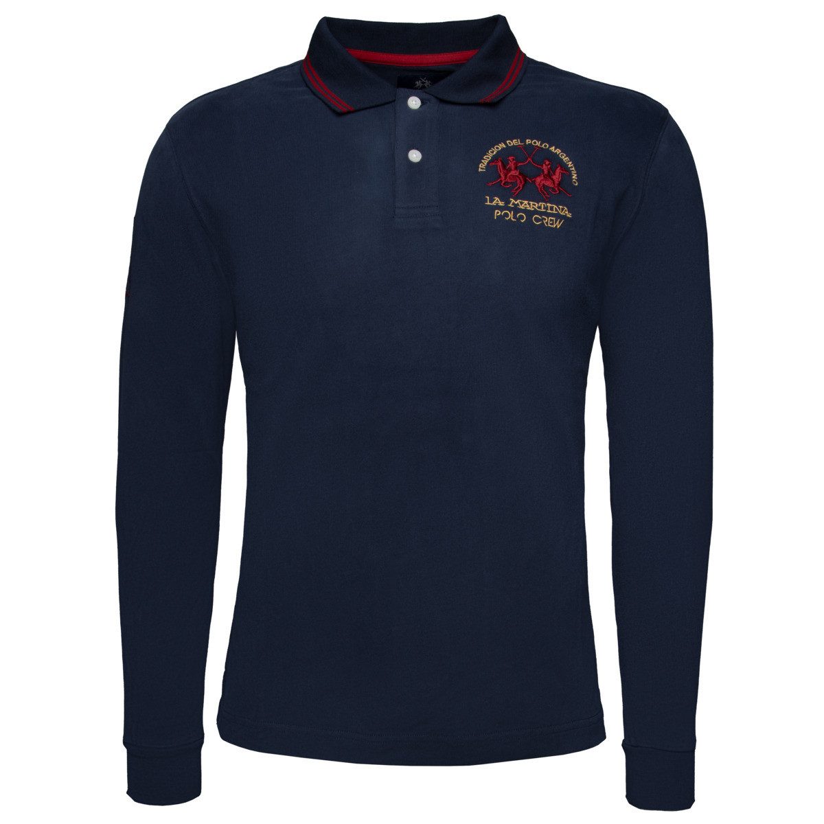 La Martina Langarm-Poloshirt XMP307 Herren Langarmshirt, Shirt, Poloshirt, günstig online kaufen