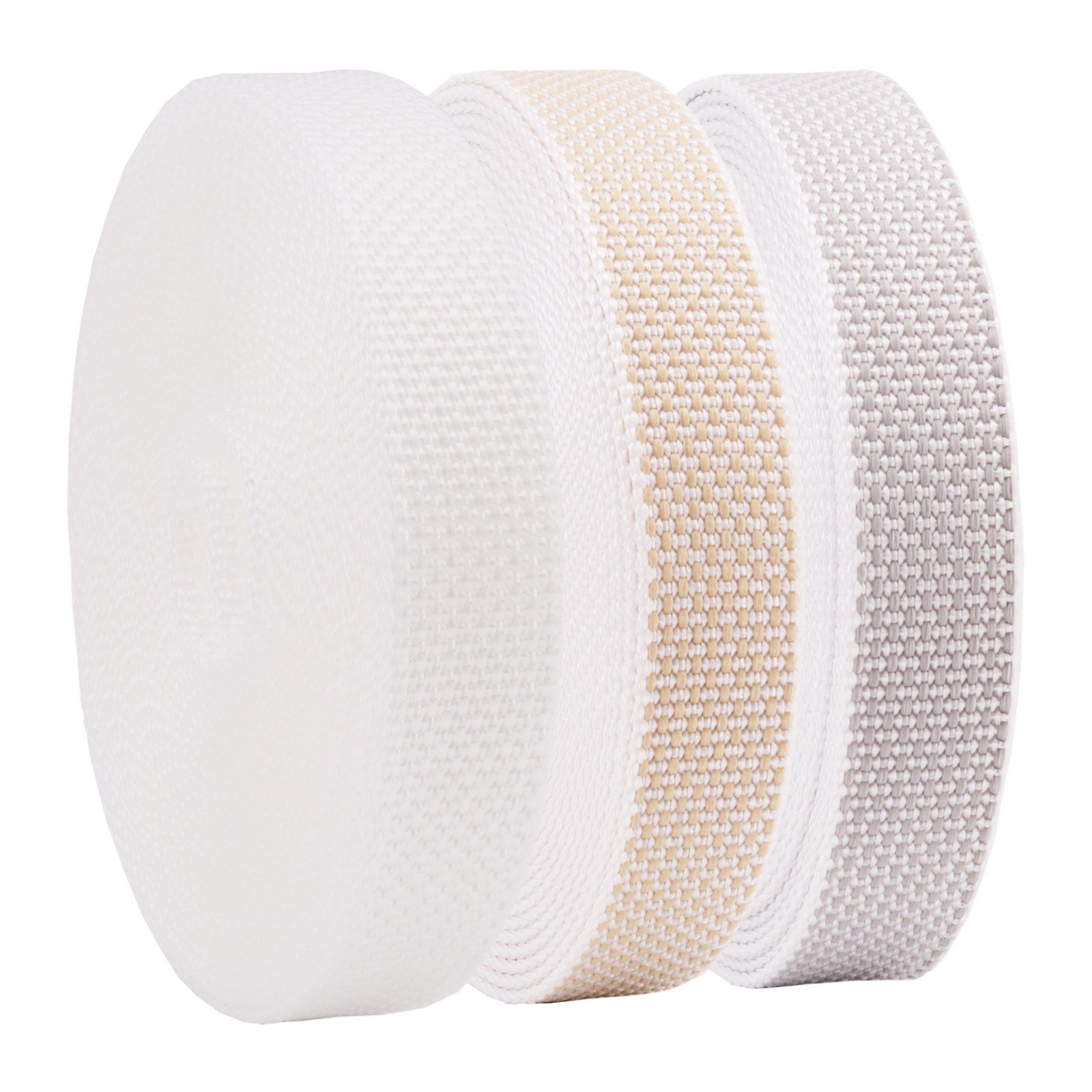 Nobily Rollladengurt Farbe: Jalousie für Rollladengurt Weiß, (1-tlg), / mm, Verstärkte-Ausführung Gurtband 22/23 6m, Beige, Grau Rollladen und